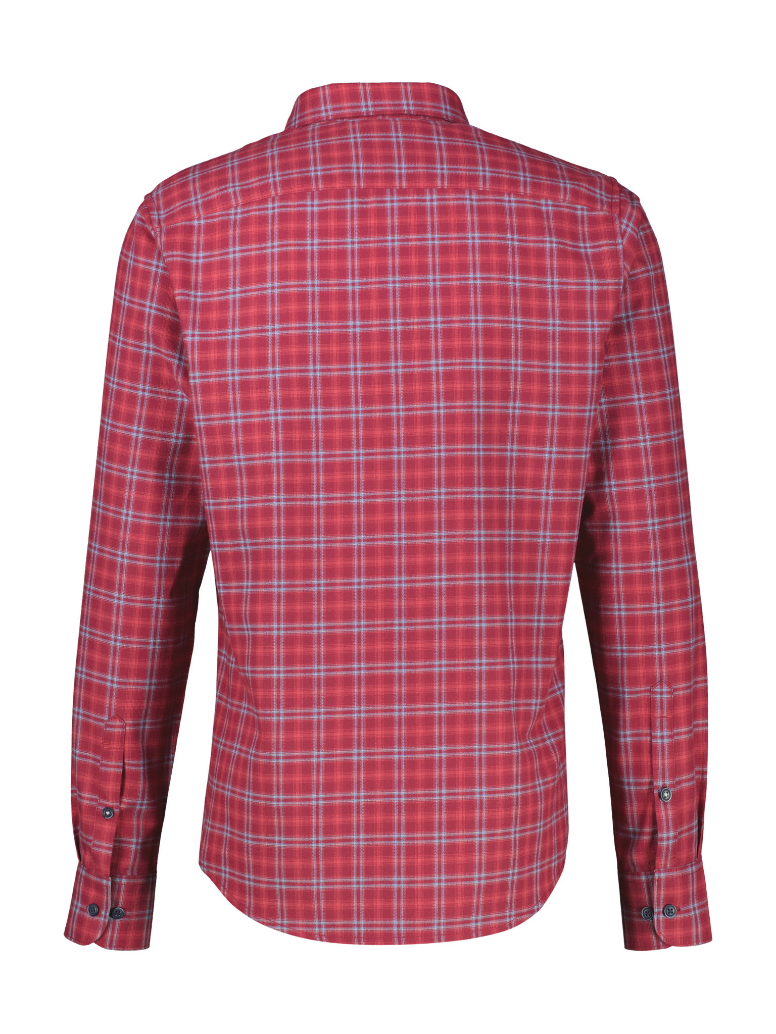 HEMD 1/1 ARM, MUTED RED #2
