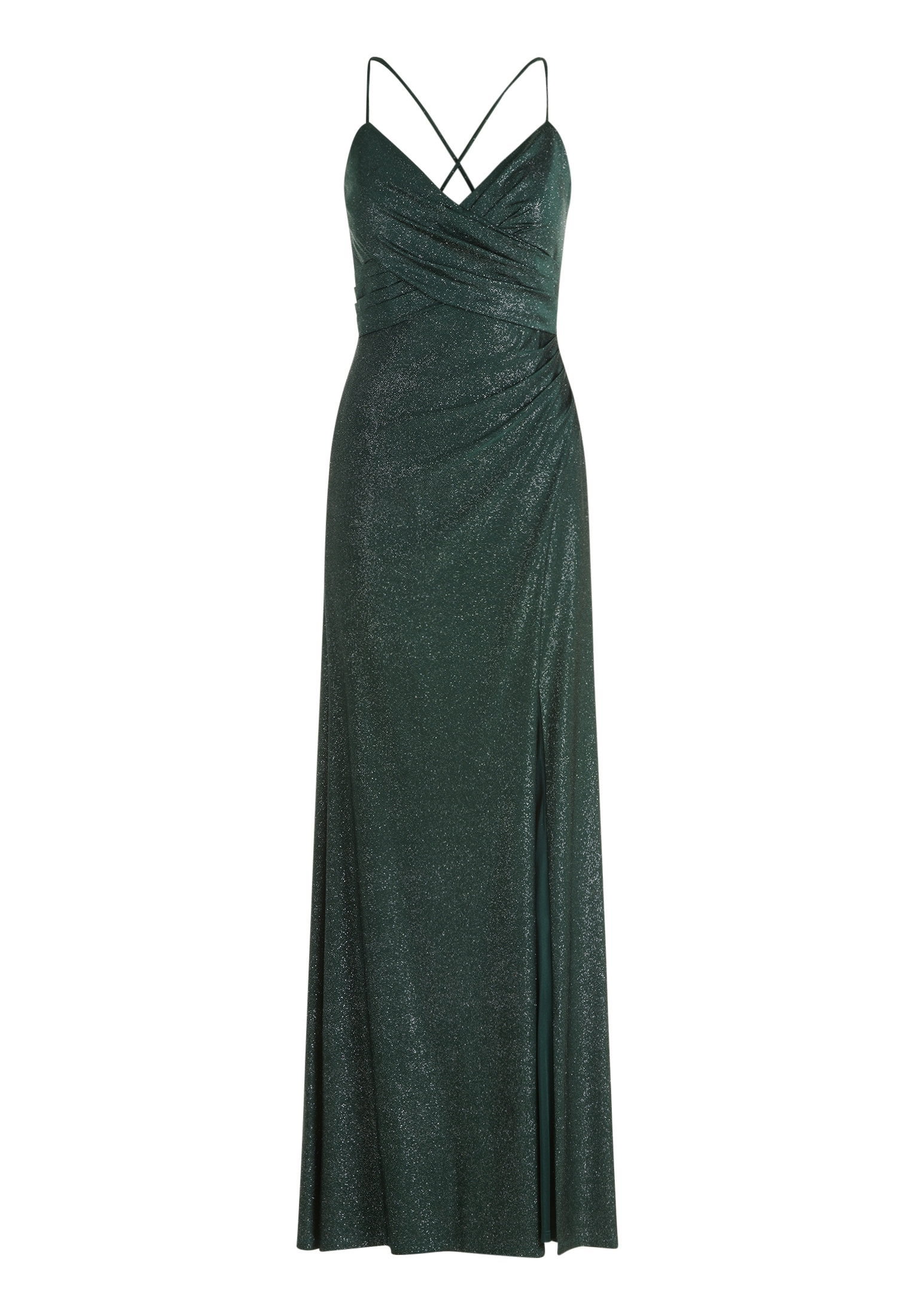 Kleid Lang ohne Arm, Dark Green/Gre #1