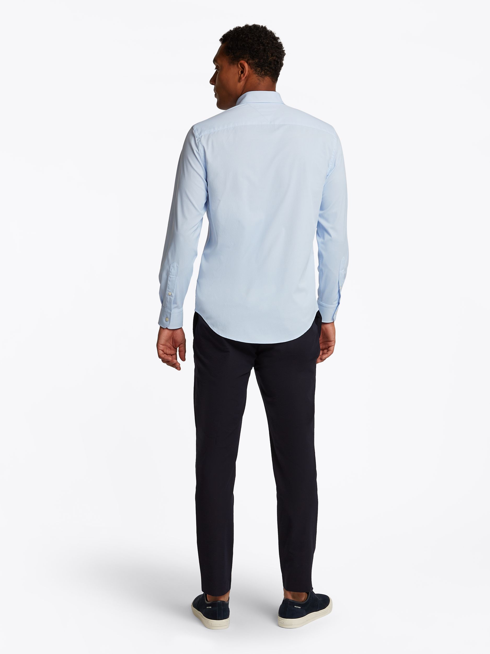 Tommy Hilfiger |  Tommy Hilfiger Hemd Regular Fit  | S | cloudy blue / yale navy / white