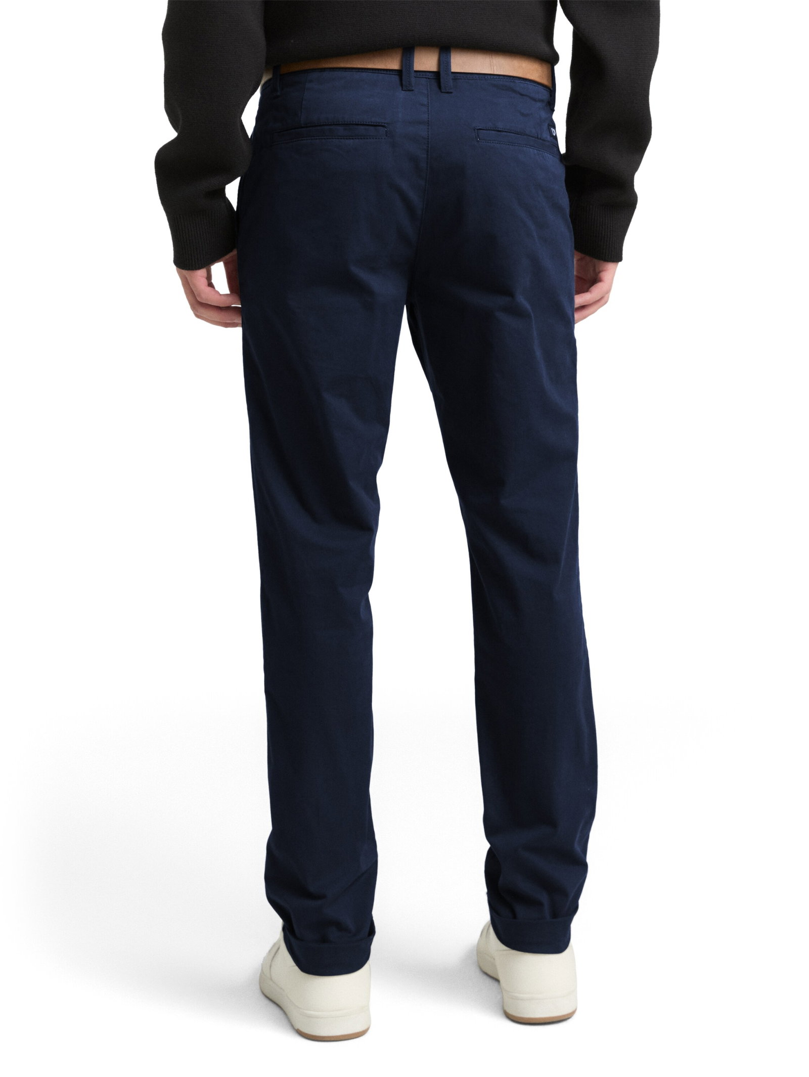 Slim Chino with belt, sky captain blue #4
