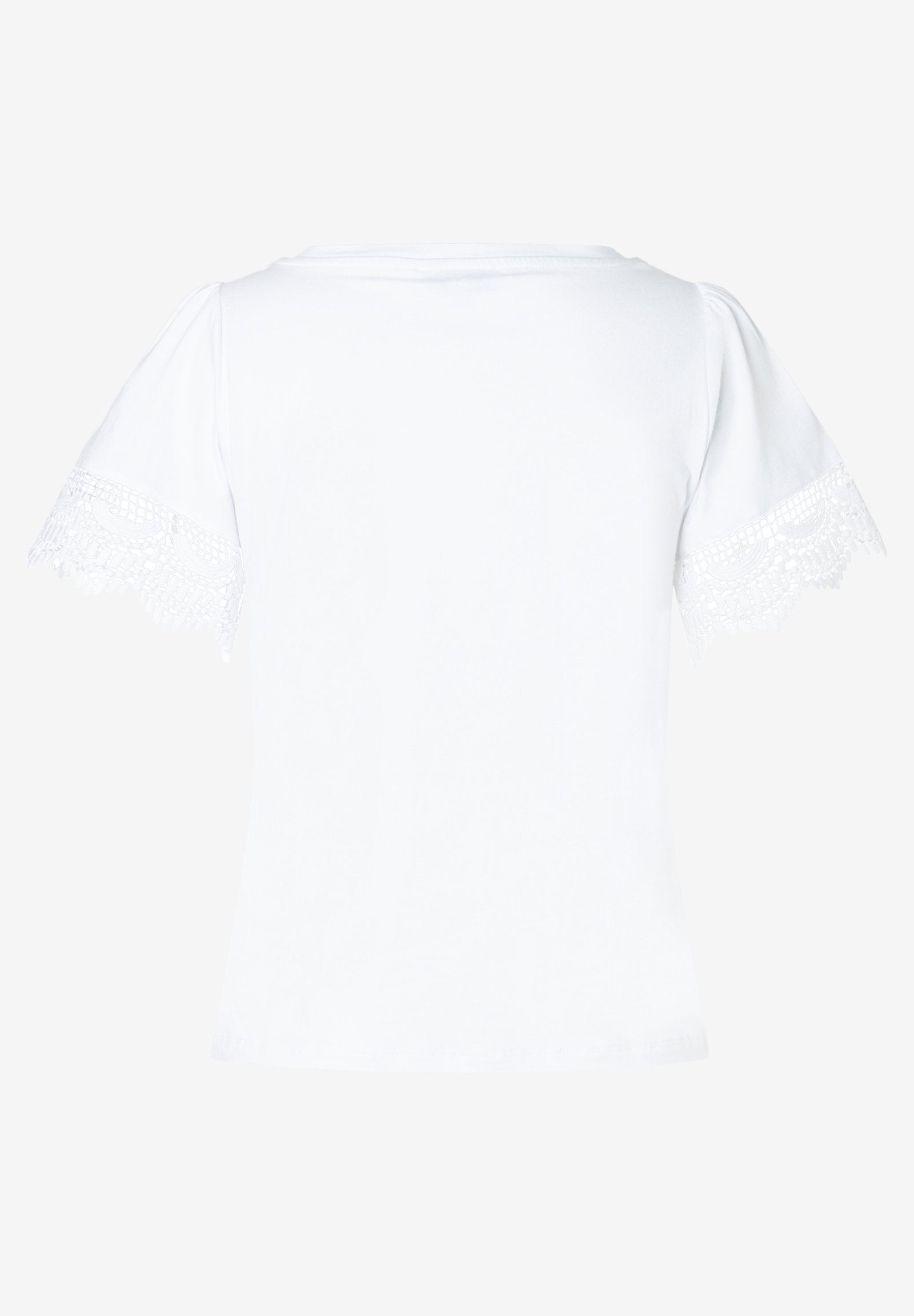 Shirt with Lace-Sleeve, white #2