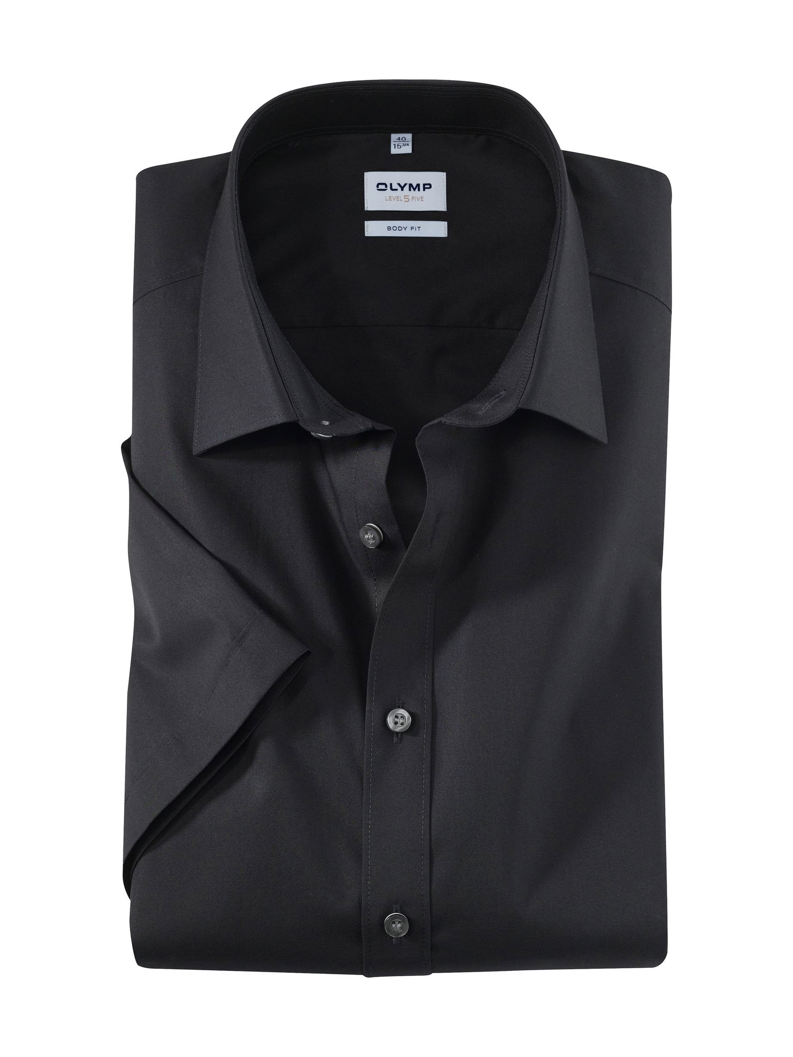 Olymp |  Olymp Hemd Modern Fit  | 43 | schwarz