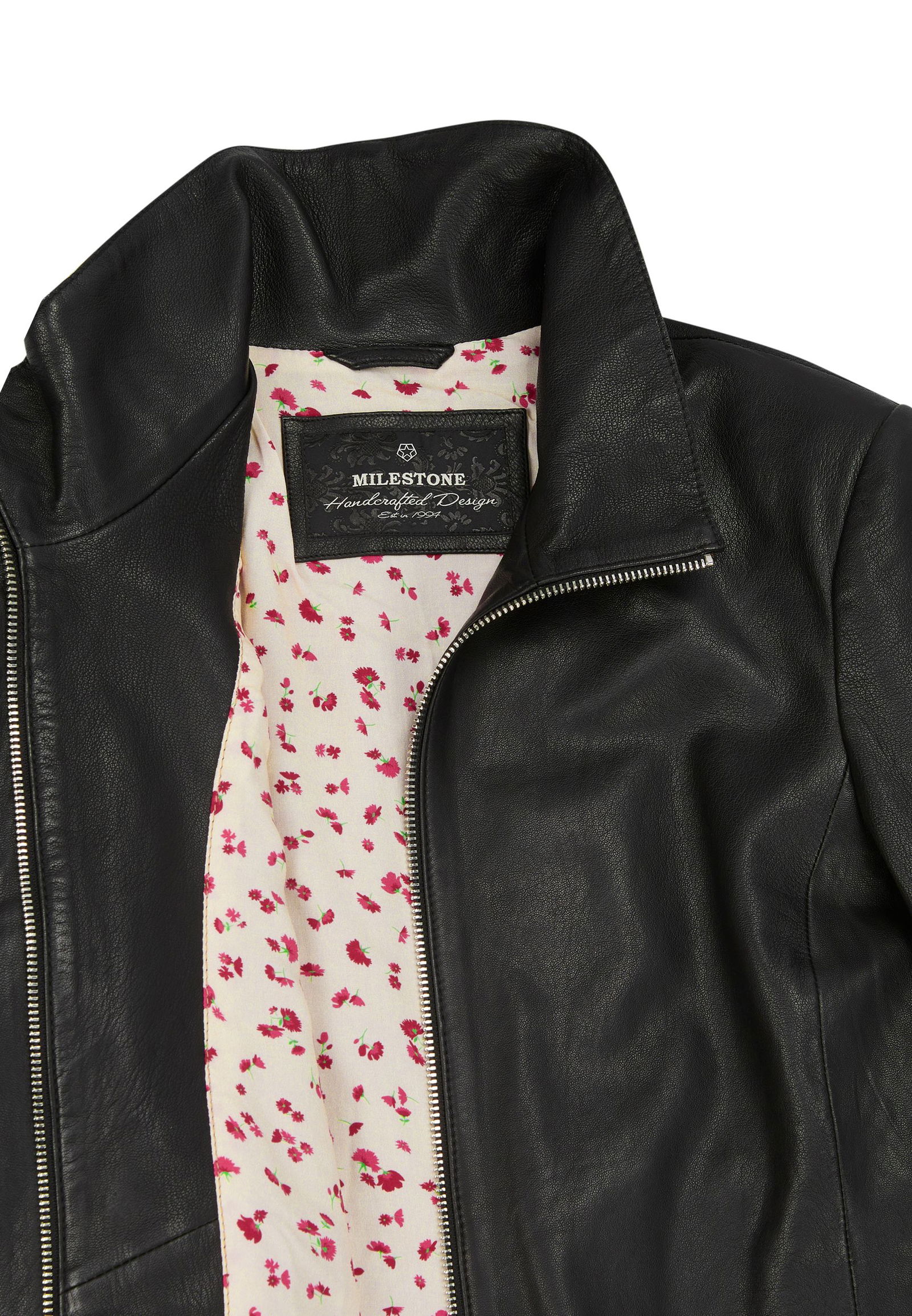 Milestone |  Milestone Lederjacke  | 44 | schwarz