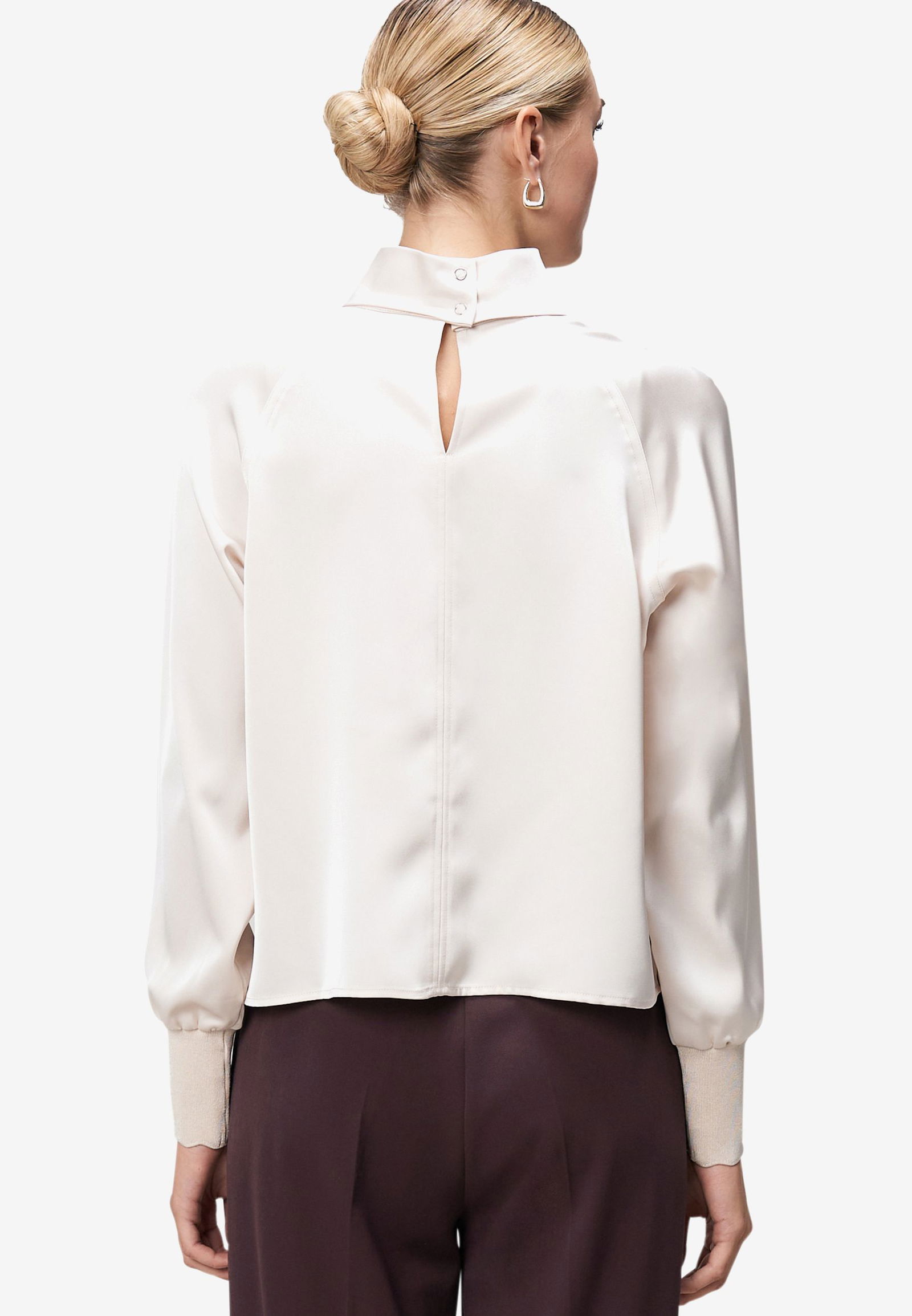 Zero |  Zero Druckbluse  | 38 | french oak