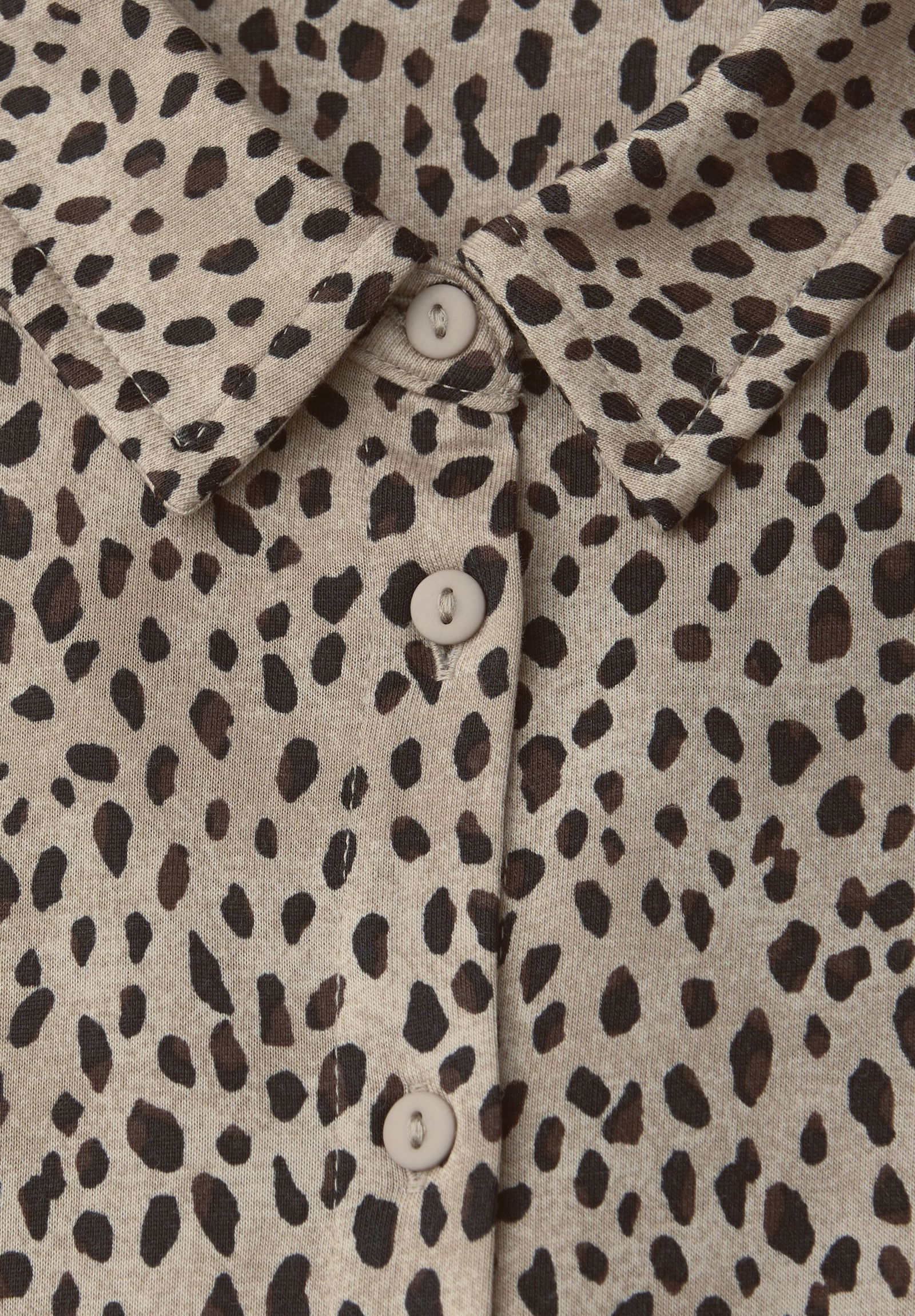  | LTD QR printed jersey blouse w, sanded beige | 42 | 4565_36871