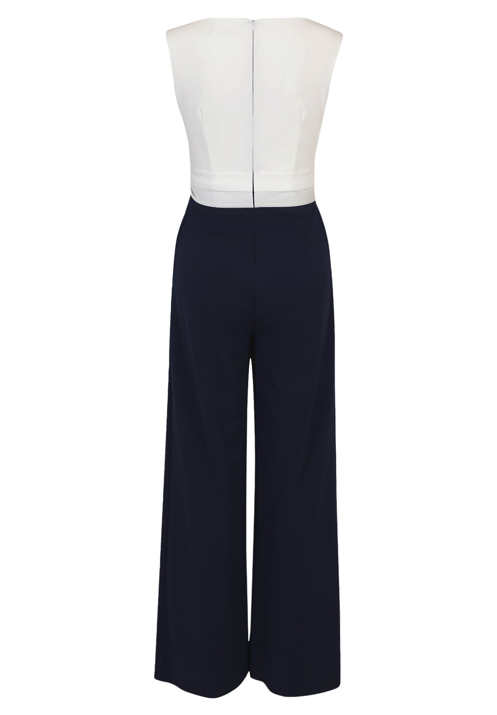 Vera Mont |  Vera Mont Jumpsuit  | 34 | dark blue/cream