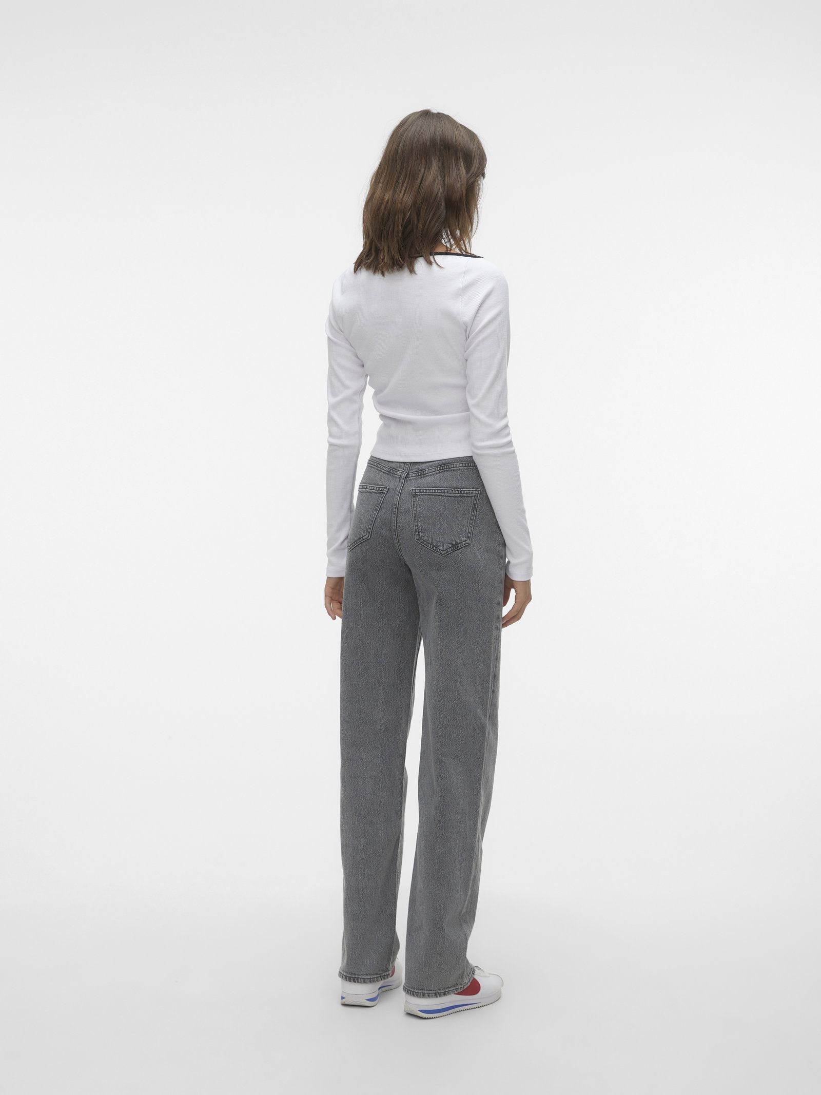 VMTESSA HR WIDE JEANS RA206 GA NOOS, Medium Grey Denim #2