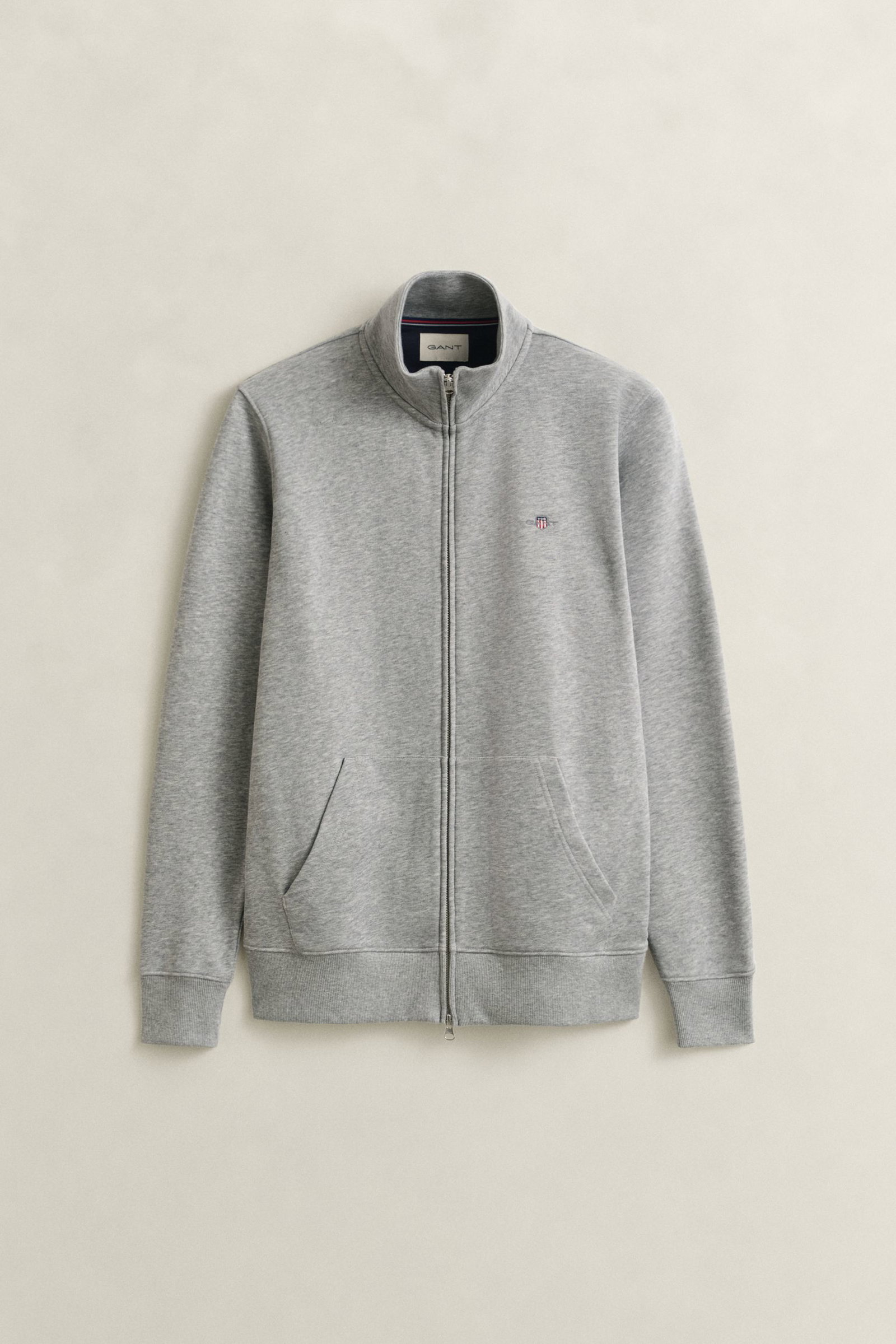 4ef2b4d2182496ddbbde425bb40f080b Gant | Gant Sweatjacke "Shield" | XXXL | grey melange