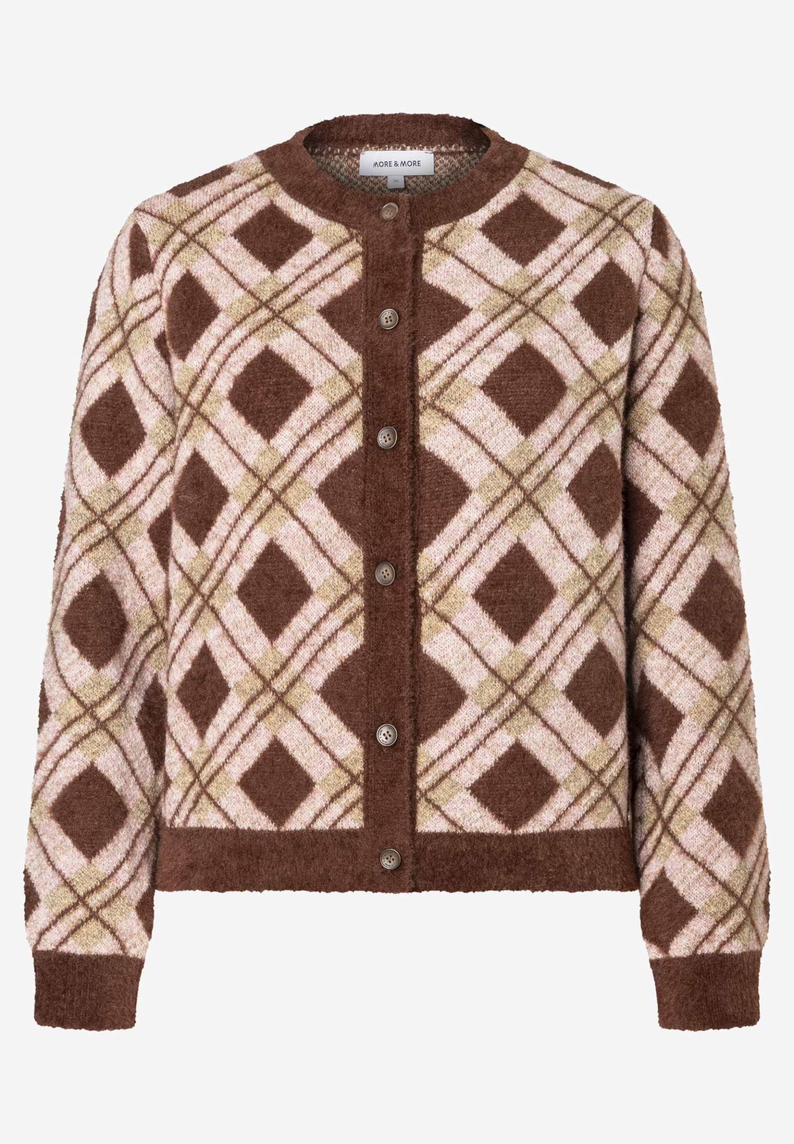 Argyle Cardigan, 3 coloured argyle pattern #1