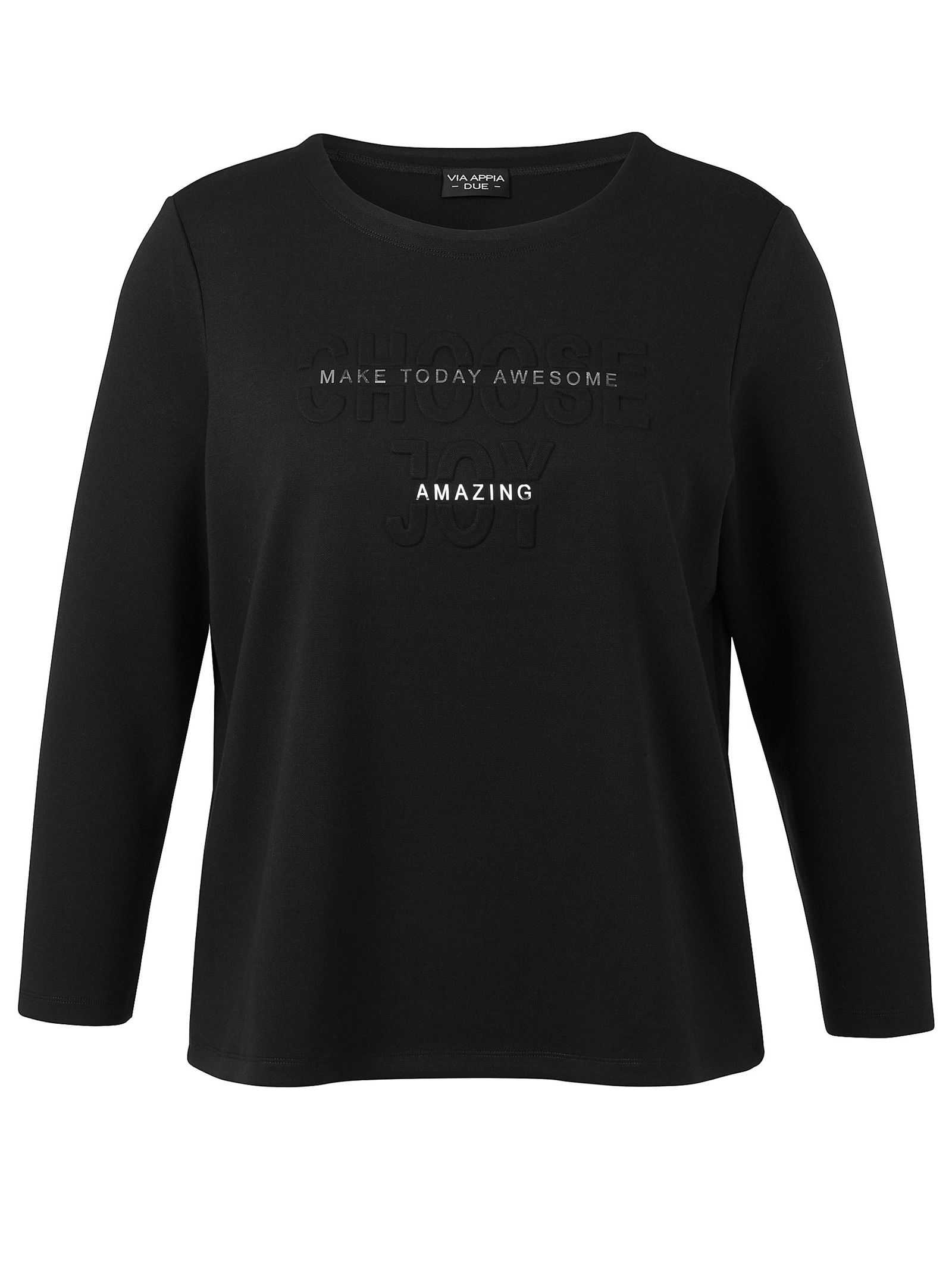 2e12eddc45b1dcf48b2d3ac95e78fd6d VIA APPIA DUE | VIA APPIA DUE Sweatshirt | 50 | schwarz