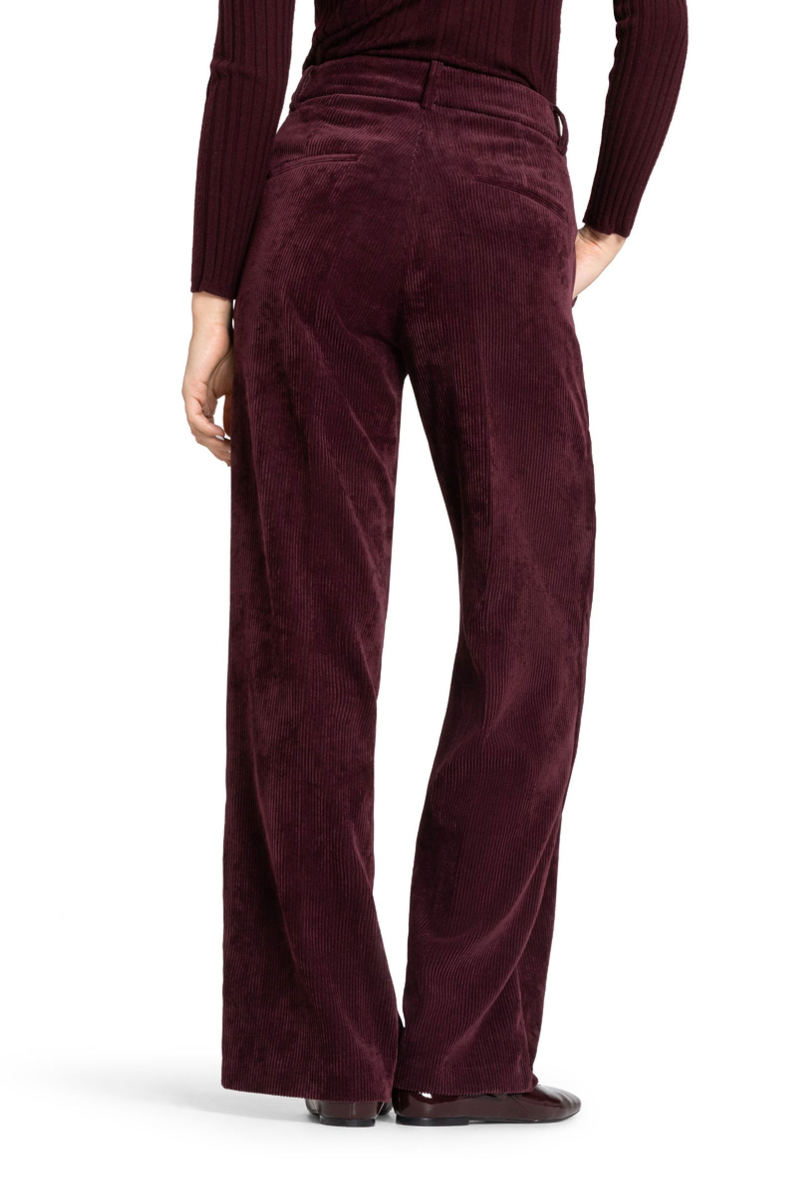 Cambio | Cambio Regular Fit Stoffhose "Amelie" | 42/32 | burgundy lipstick