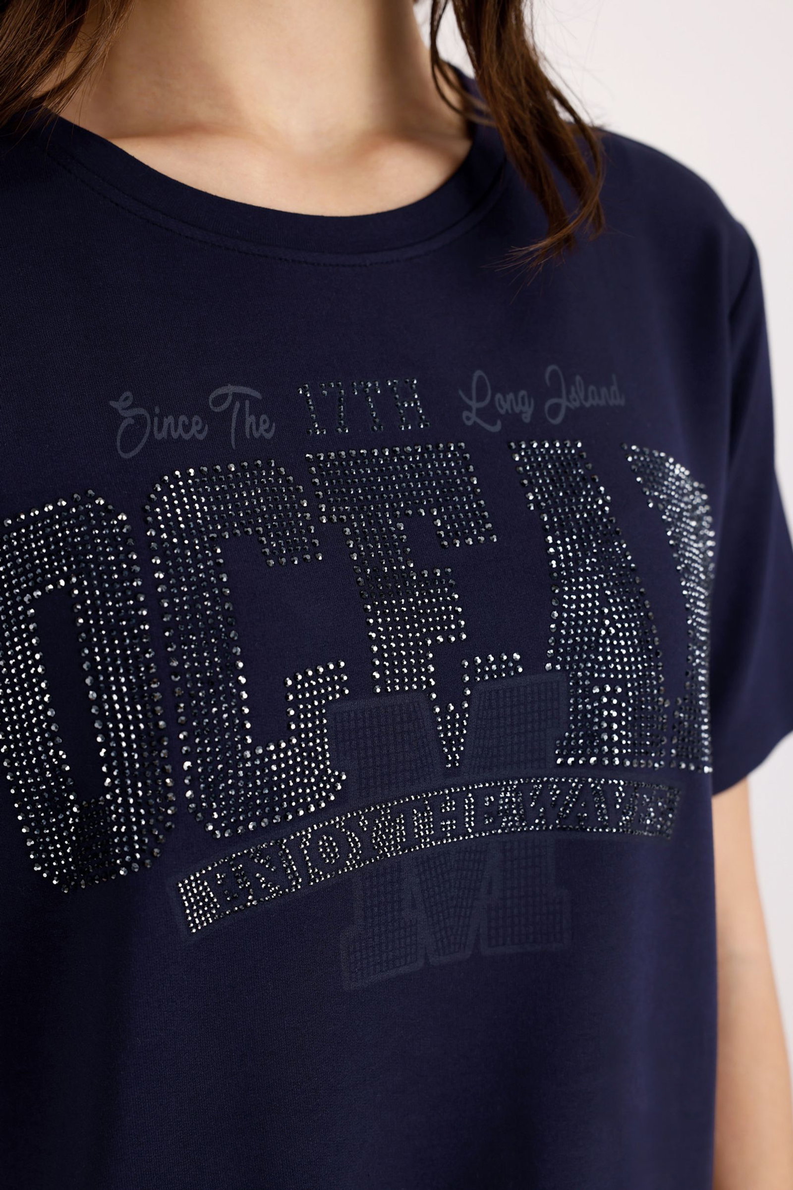 Monari |  T-Shirt, marine | 38 | marine