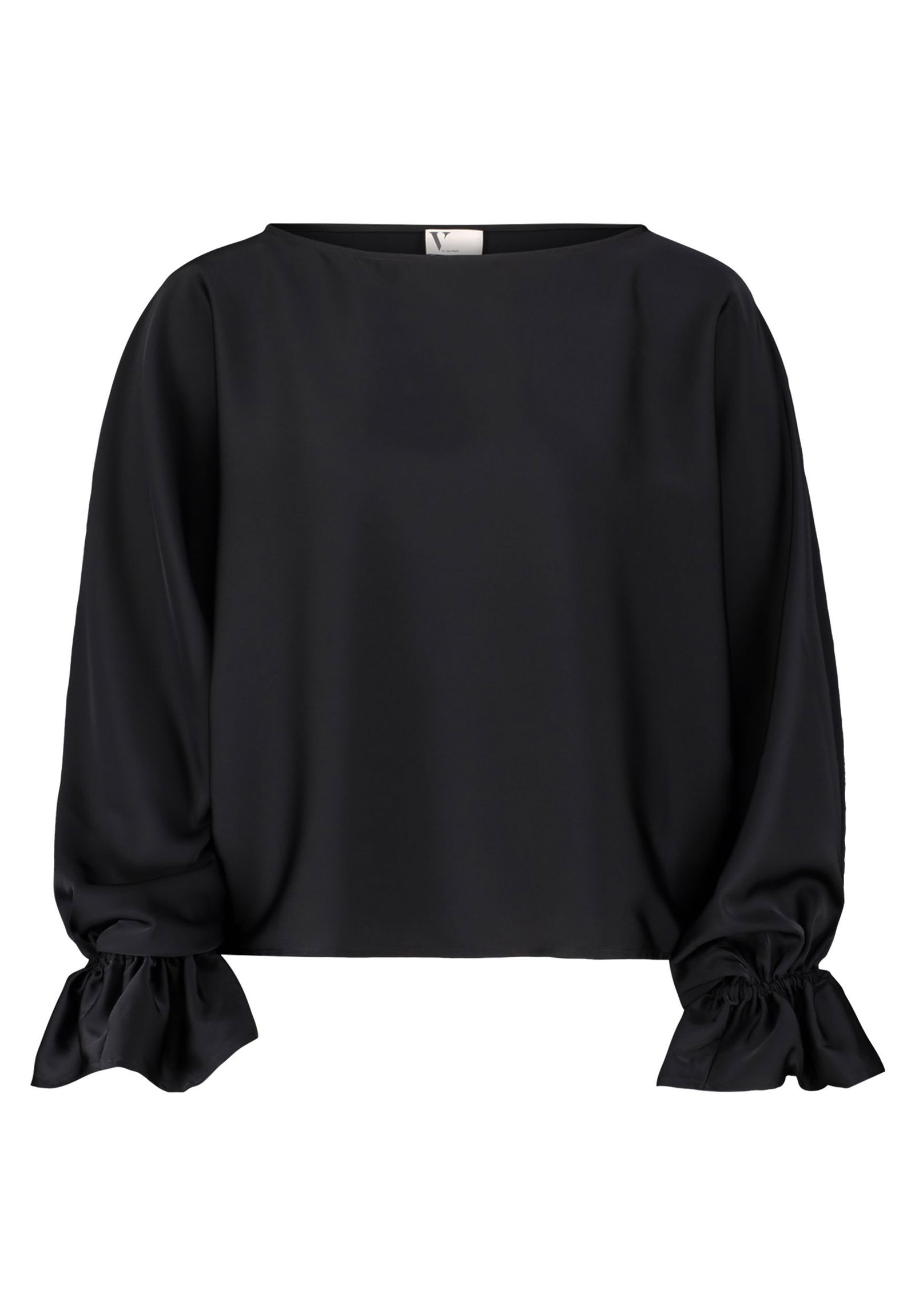 b10c0b969113dc441bbe047a2b5fd3c3 V by Vera Mont |  Satin-Bluse | 34 | schwarz