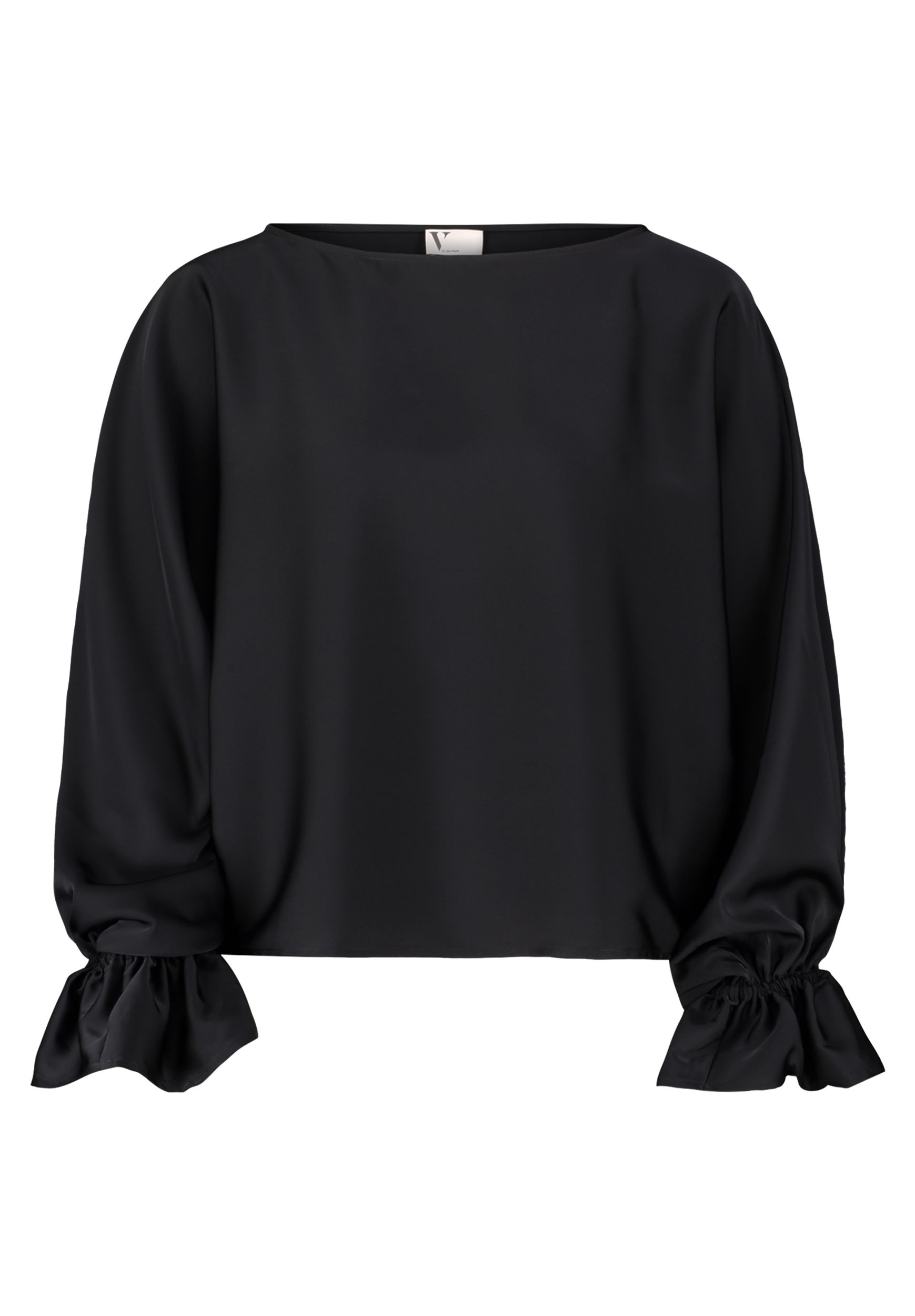 V by Vera Mont |  Satin-Bluse | 34 | schwarz