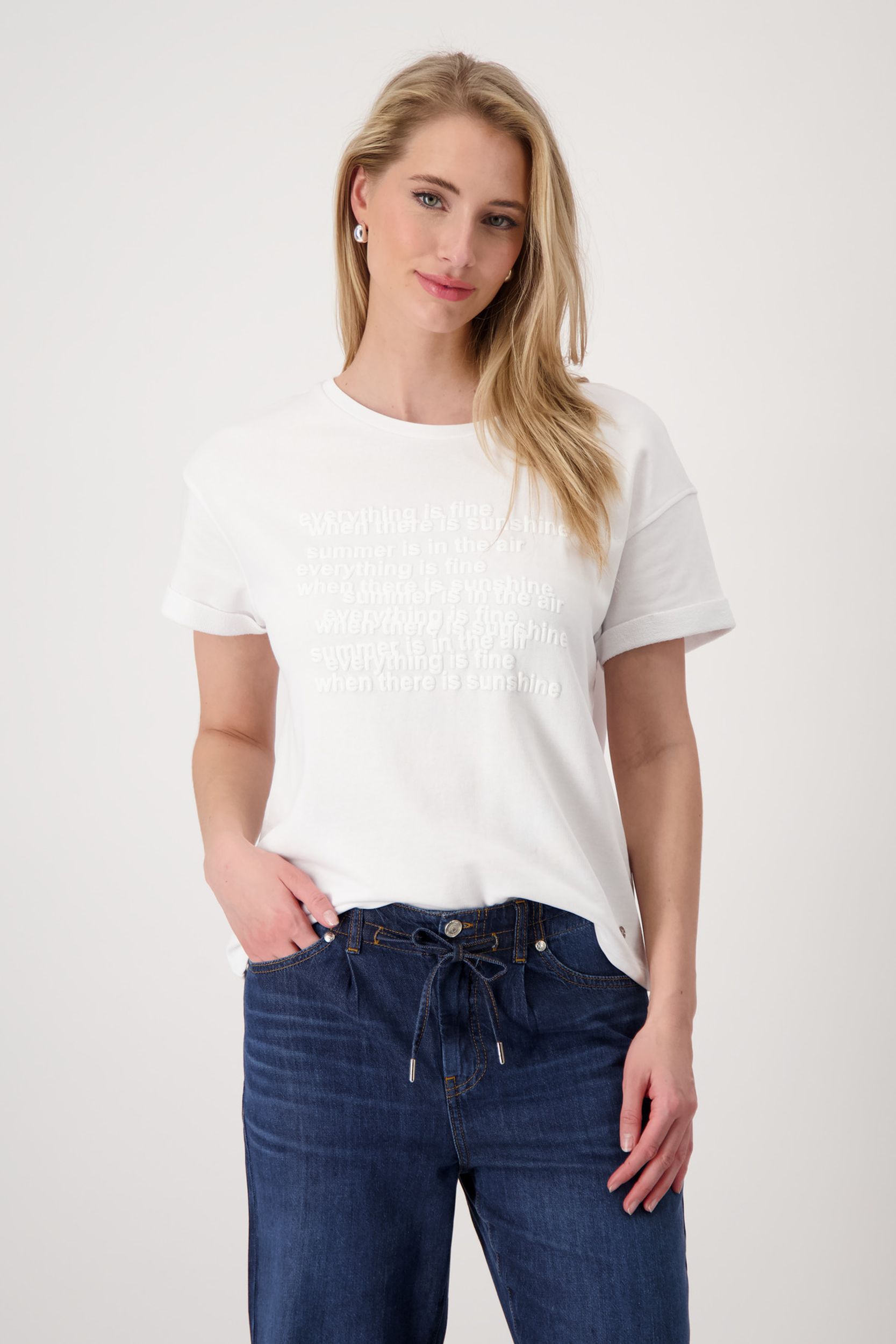 Monari |  T-Shirt, cream | 42