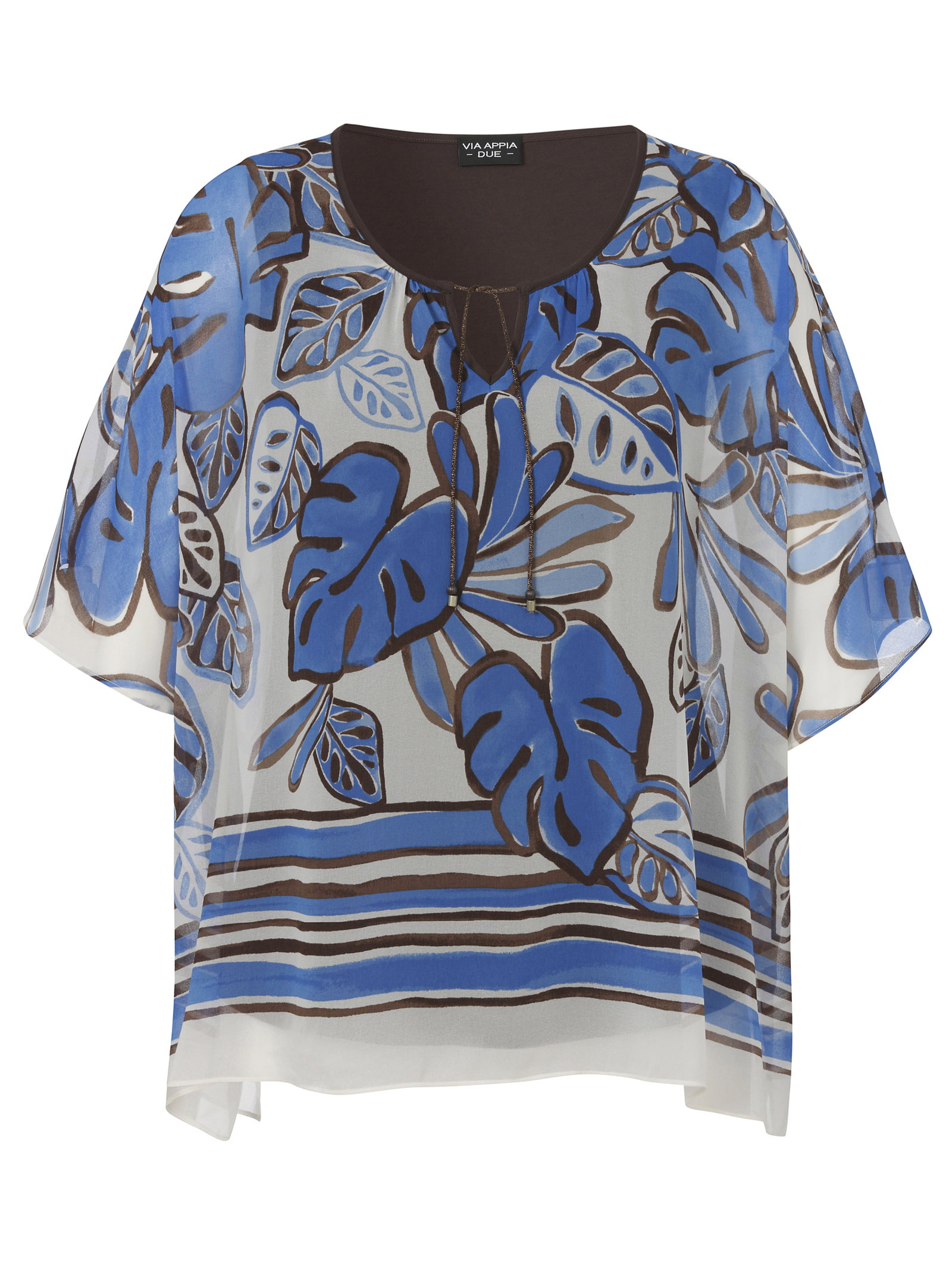VIA APPIA DUE Druckbluse #1