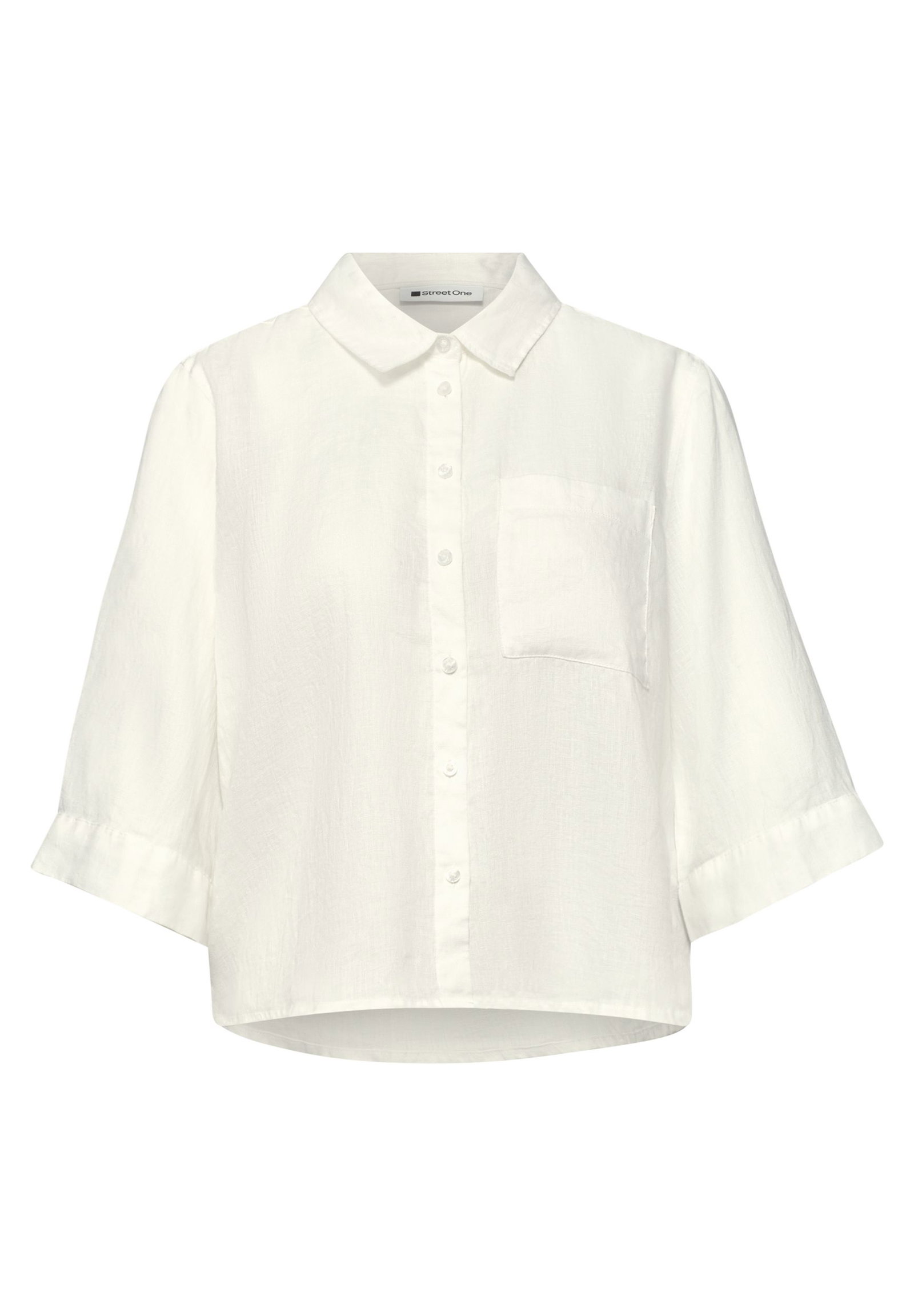 6fb64b57c4c9fa8c513c08402f8a9362 Street One | Street One Bluse aus Leinen | 36 | off white