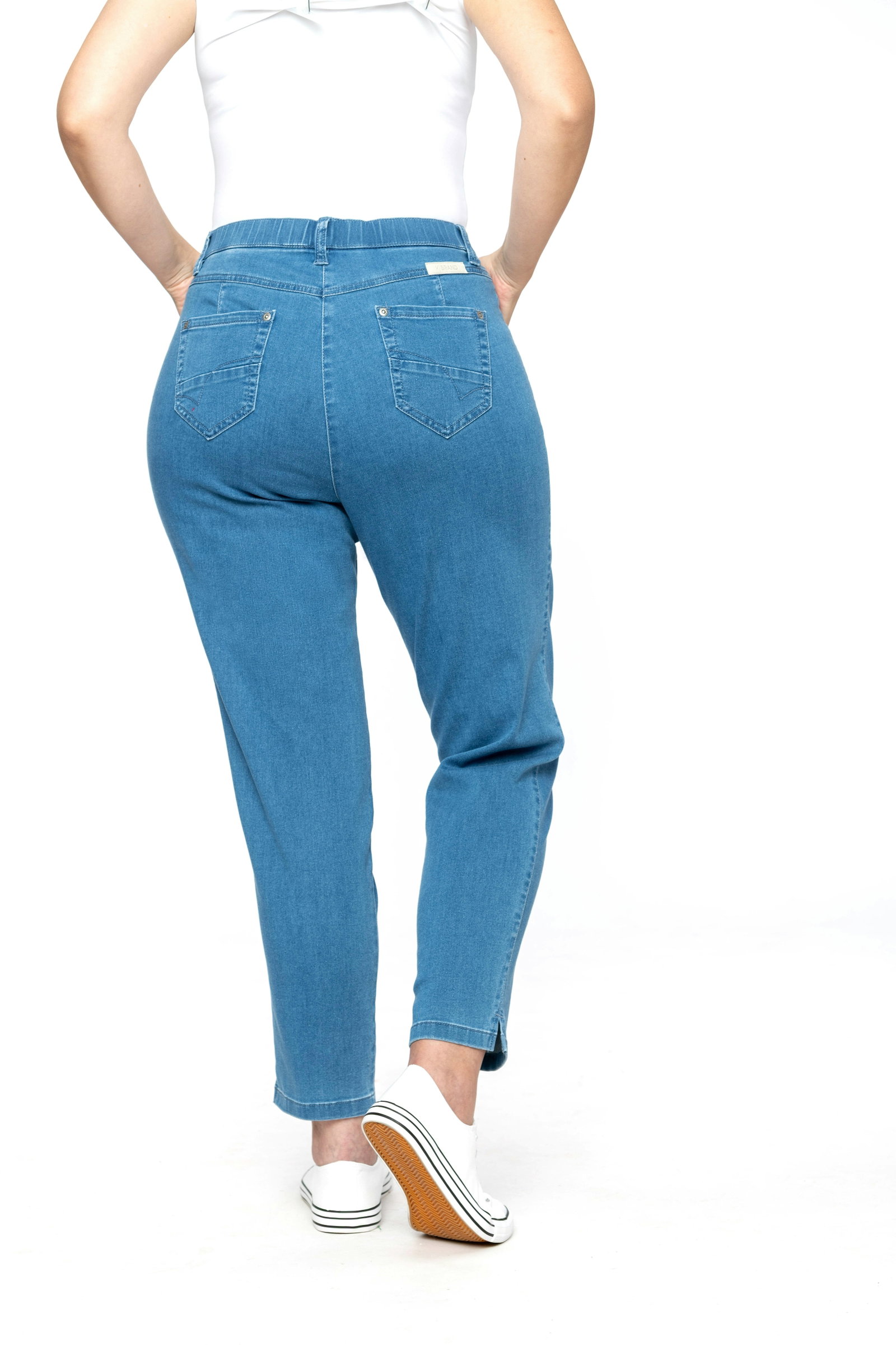 Da.-Hose knöchellang, denim bleached #2