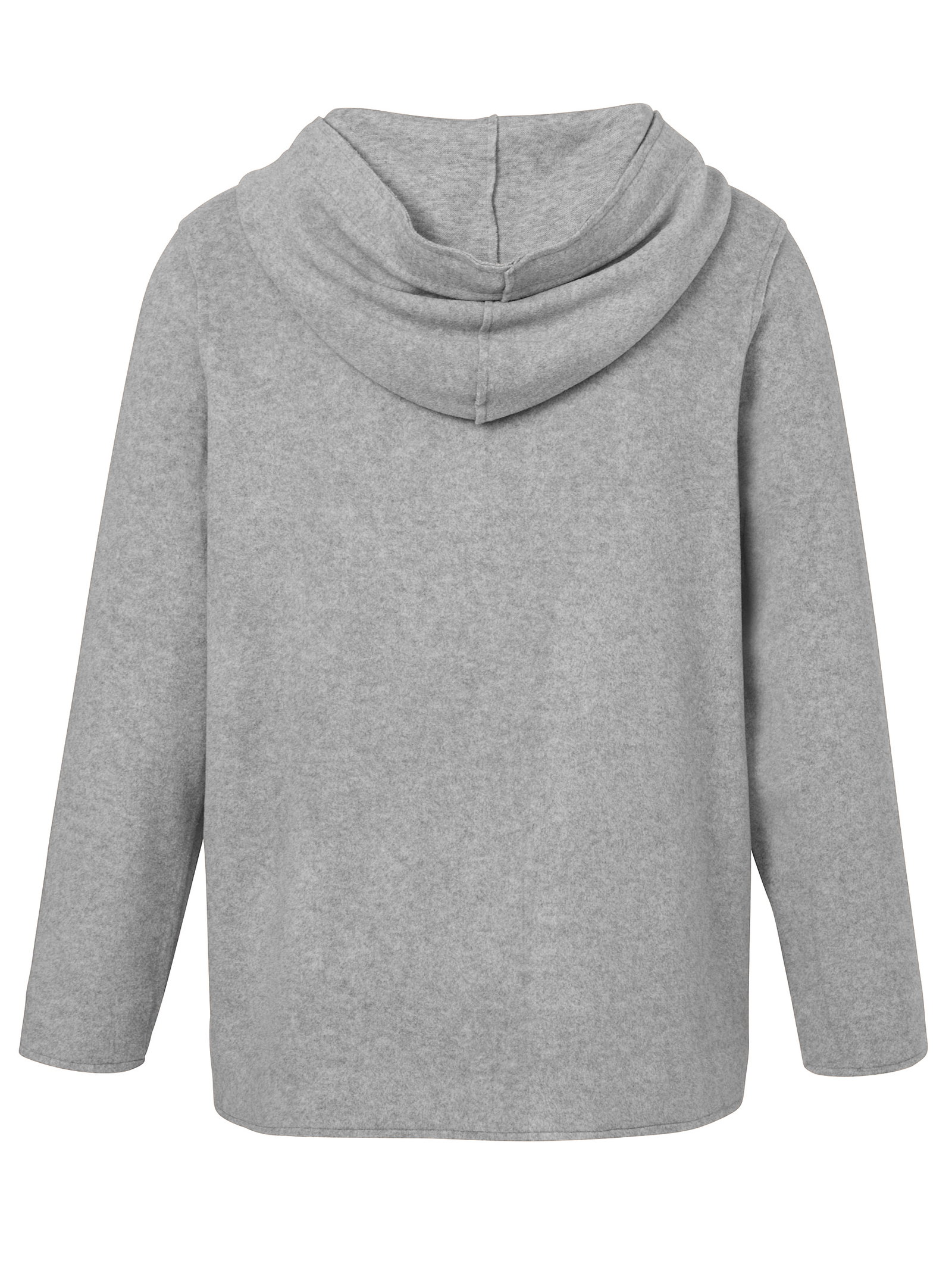 Jacke Kapuze 1/1 Arm Knöpfe, grau melange #2