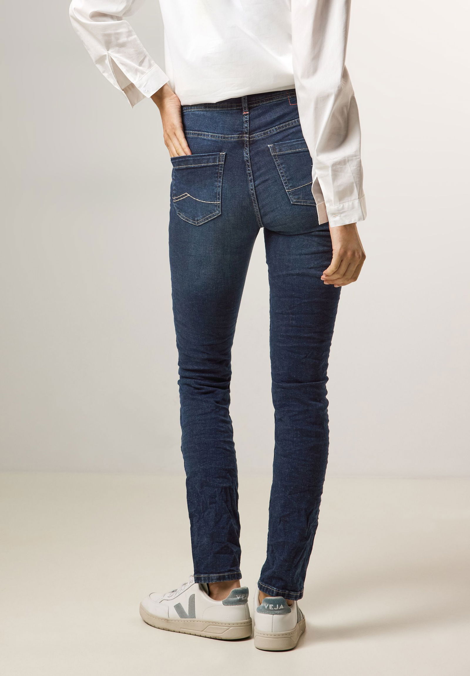 CECIL | CECIL Slim Jeans | 36/28 | mid blue wash