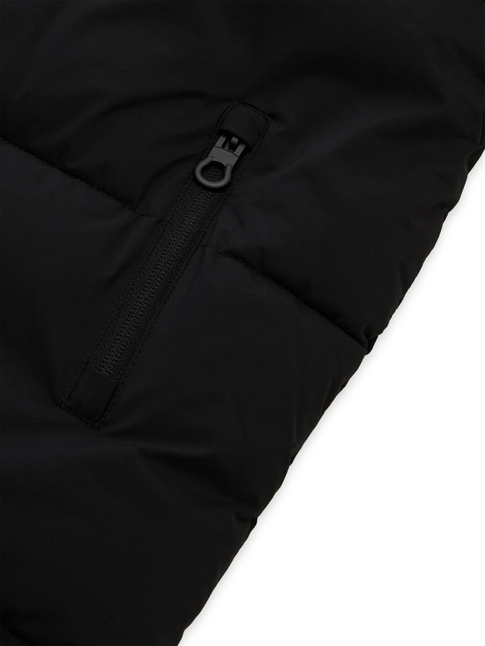 long puffer jacket, Black #3