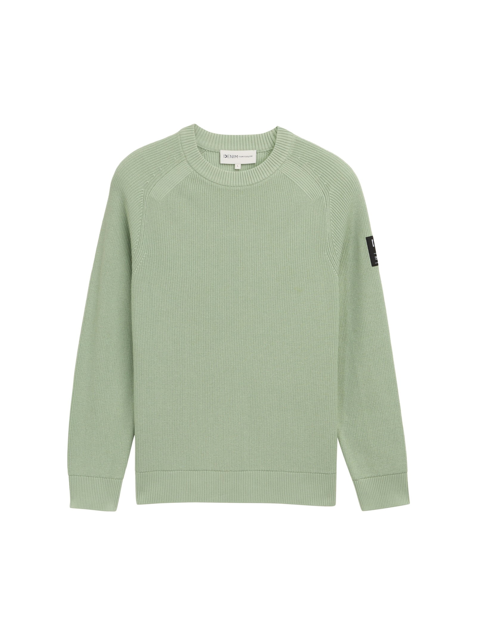 structured multi color crewnec, Fresh Mint Green #1
