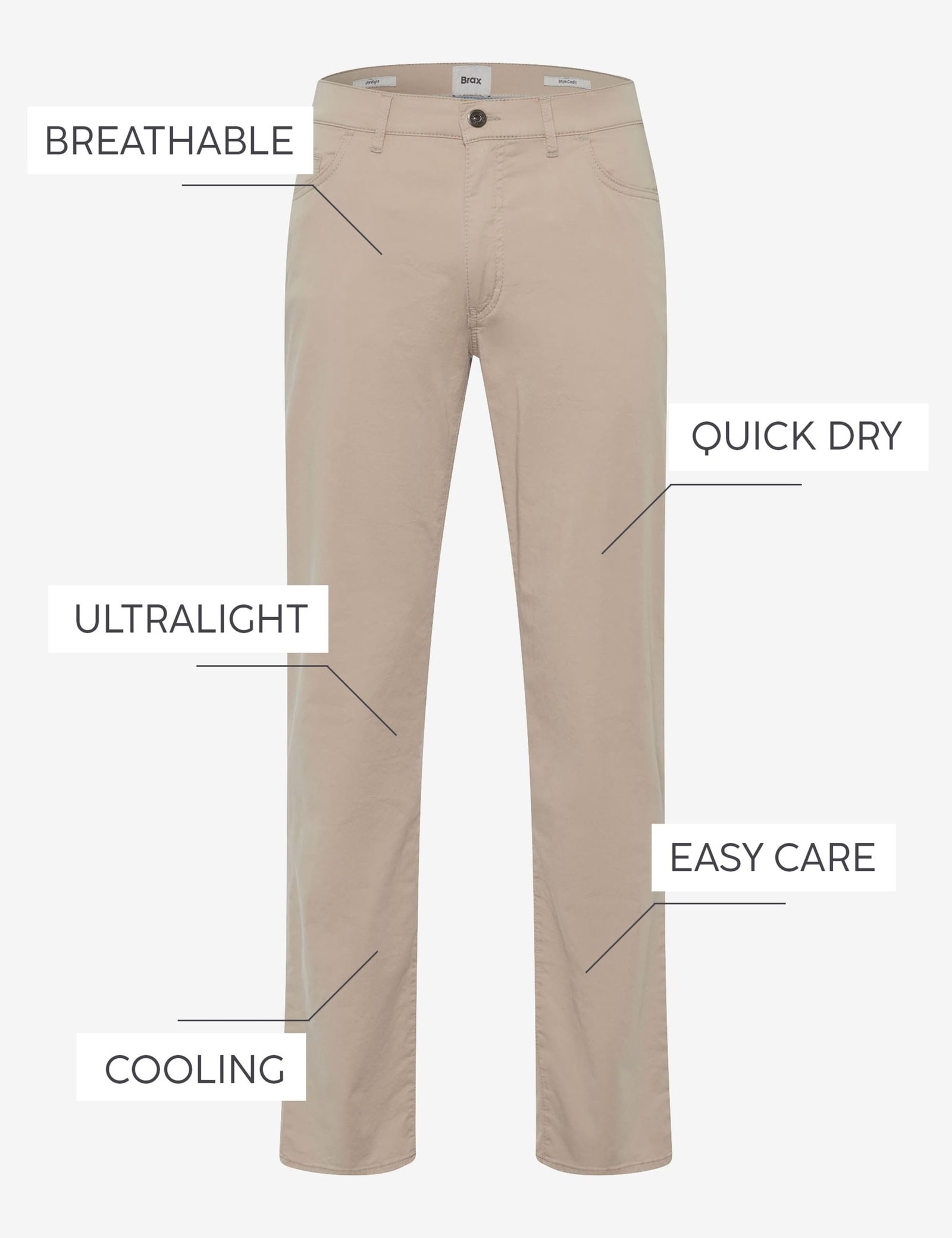 c130b0555633aad2cc856bfb731dcbac Brax | Brax Hose "Cadiz" | 42/36 | caramel