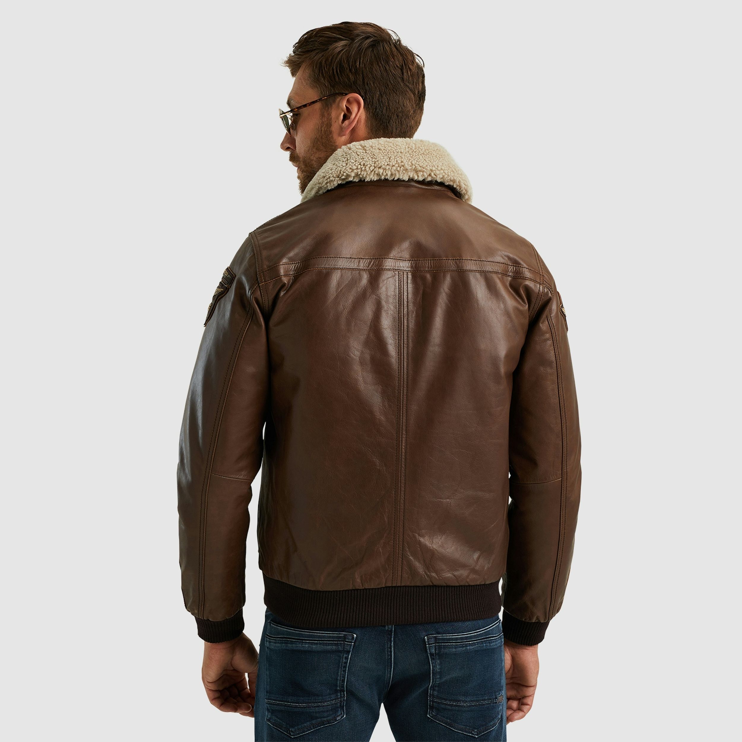 PME Legend |  PME Legend Lederjacke  | XXL | d.brown