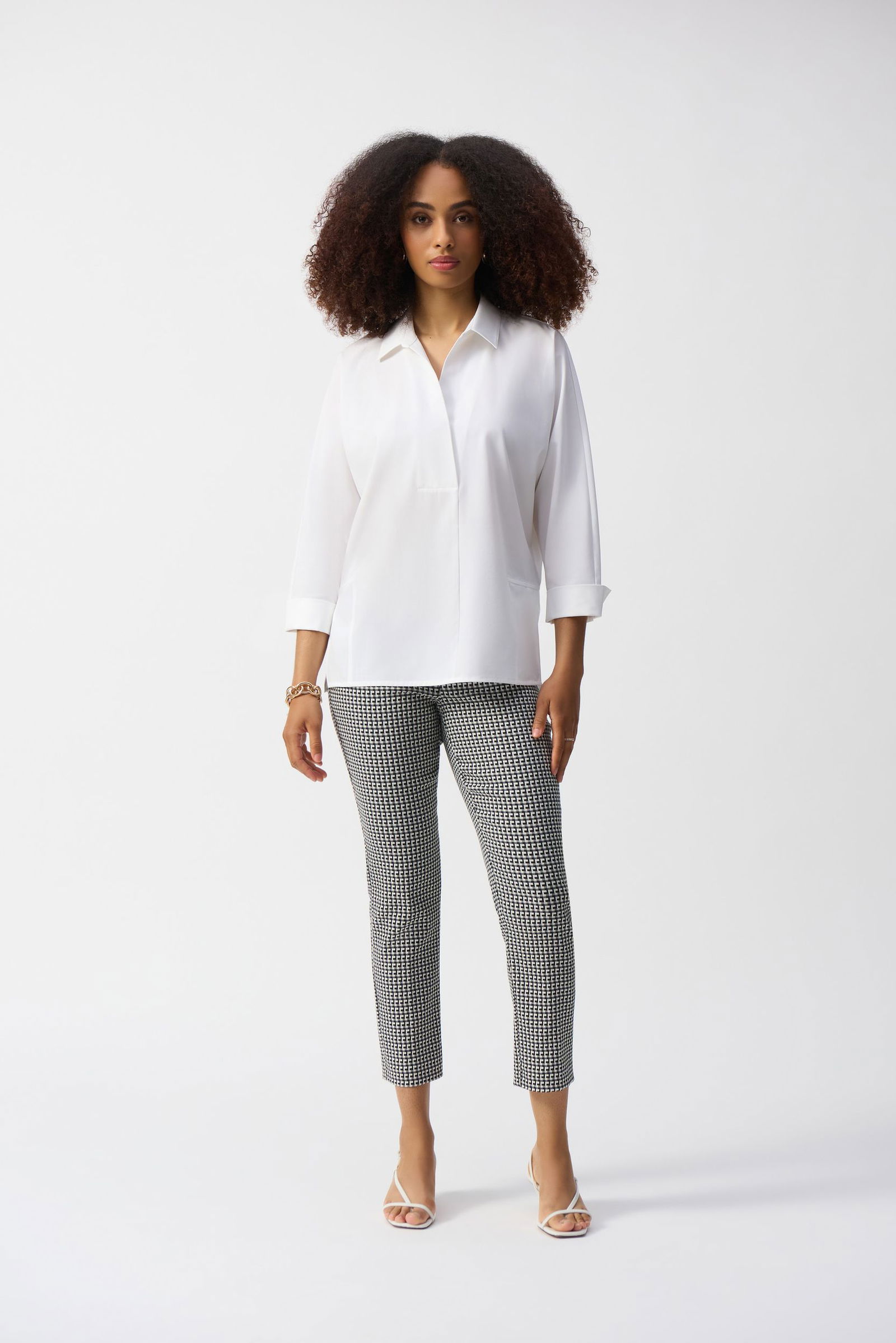 Joseph Ribkoff | Joseph Ribkoff Druckbluse | XL | vanille