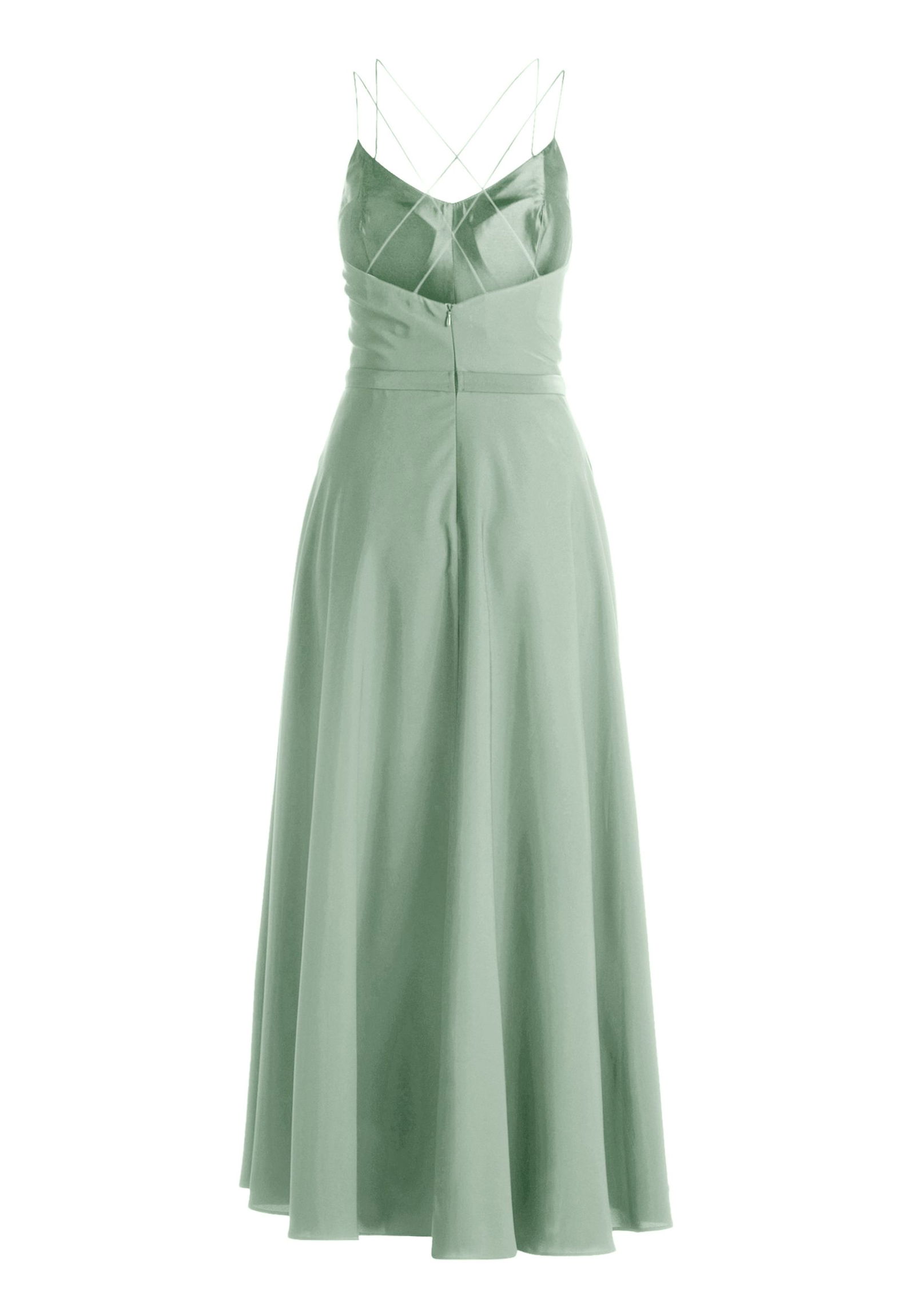 VM by Vera Mont |  Vera Mont Abendkleid mit Volant | 36 | rohweiß