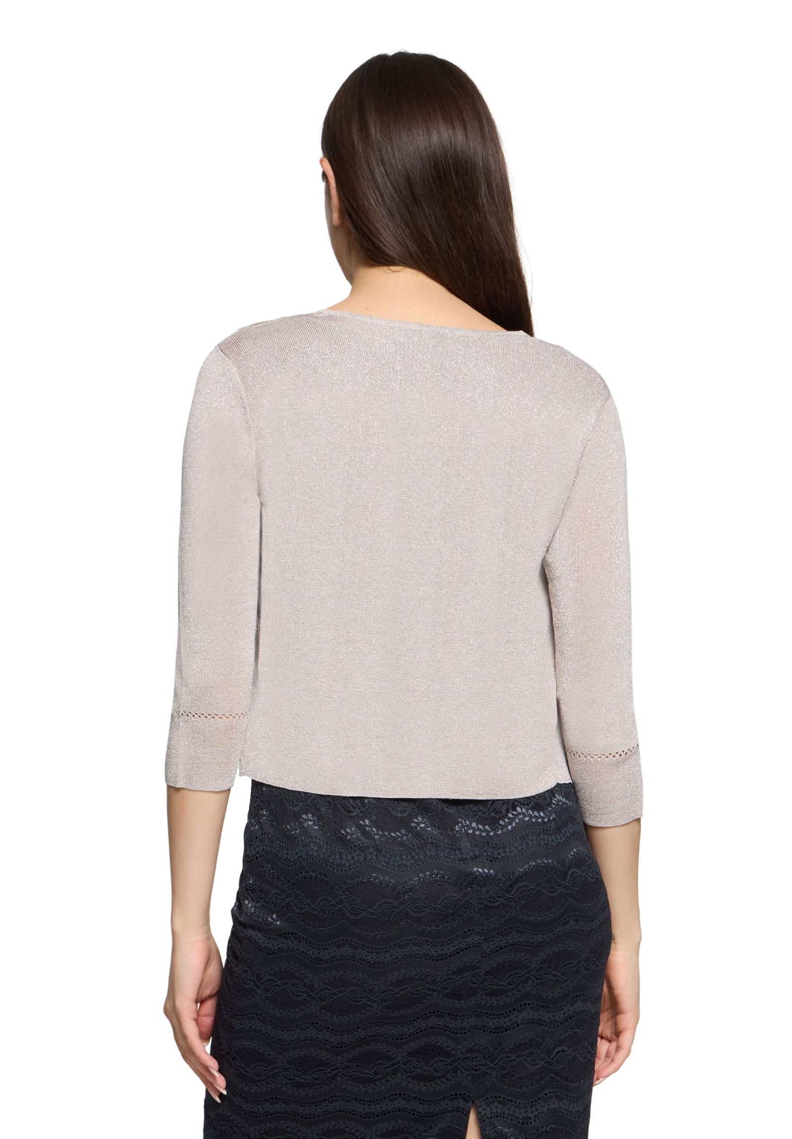 Vera Mont | Vera Mont Strickbolero | S | silver/beige