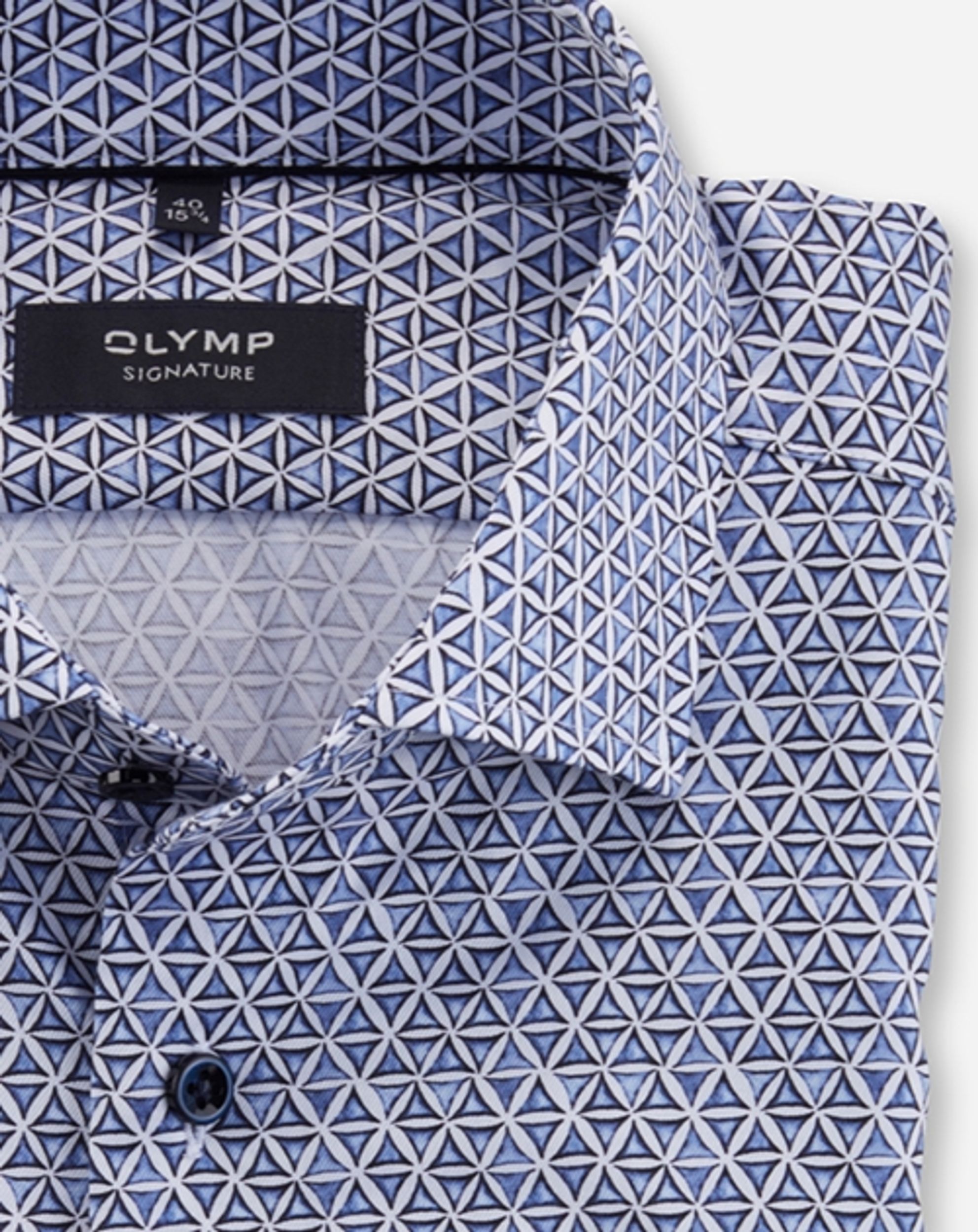 OLYMP Signature |  Olymp Signature Hemd Tailored Fit | 40 | bleu