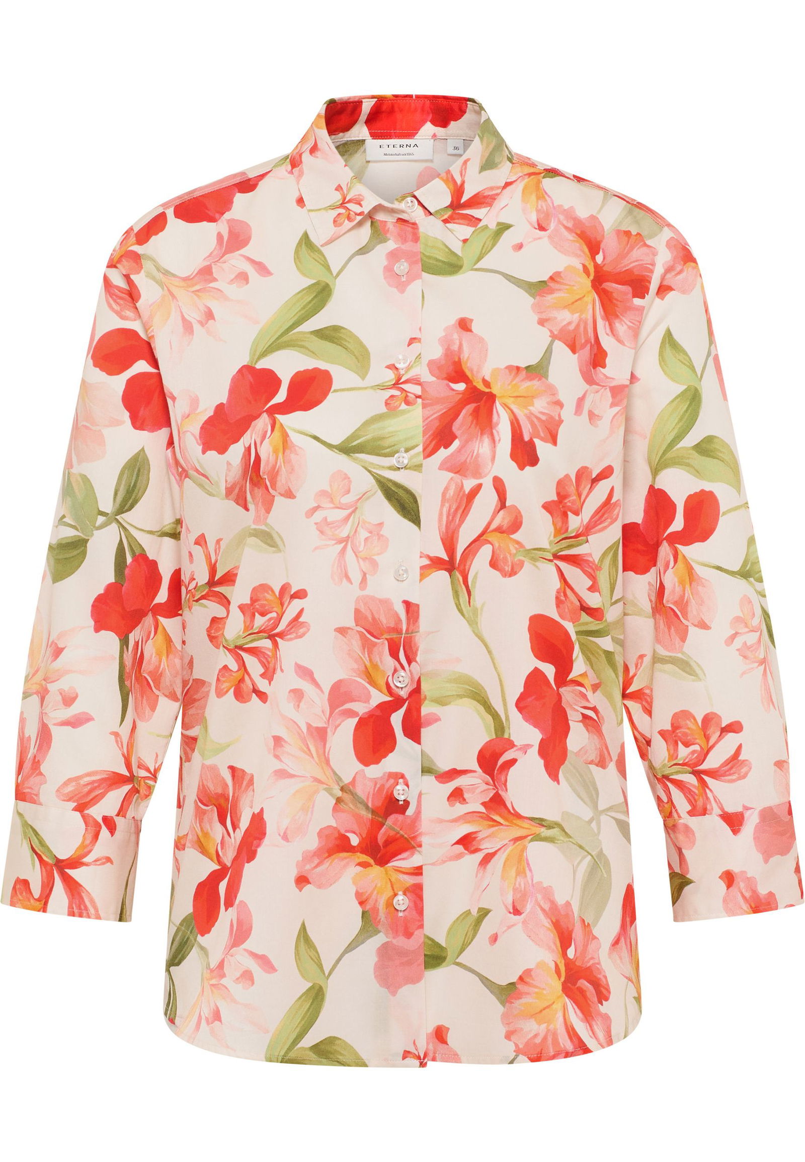 Eterna |  Eterna Druckbluse  | 46 | rosa