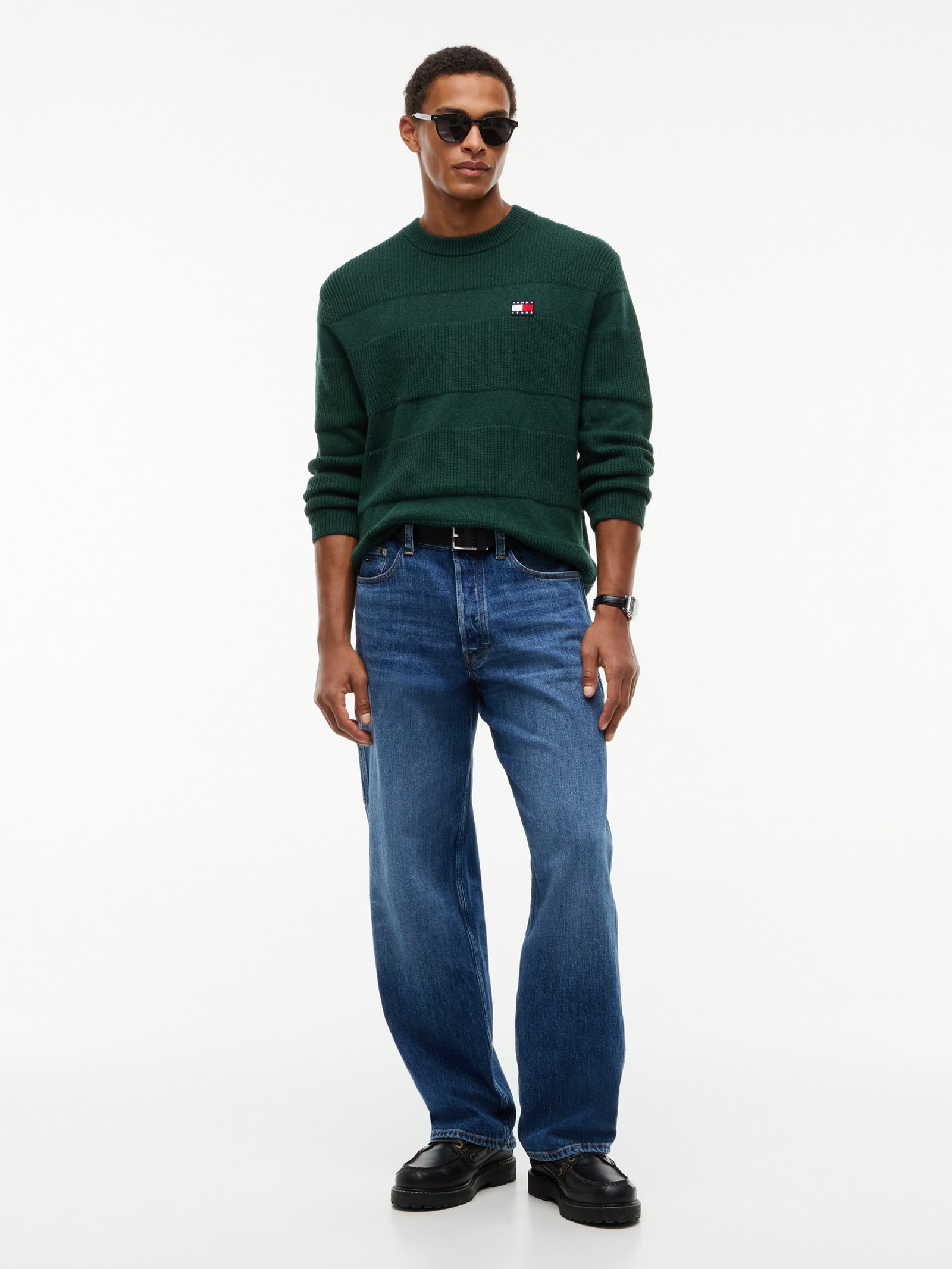 TJM REG TEXTURED SWEATER EXT, GREEN #5