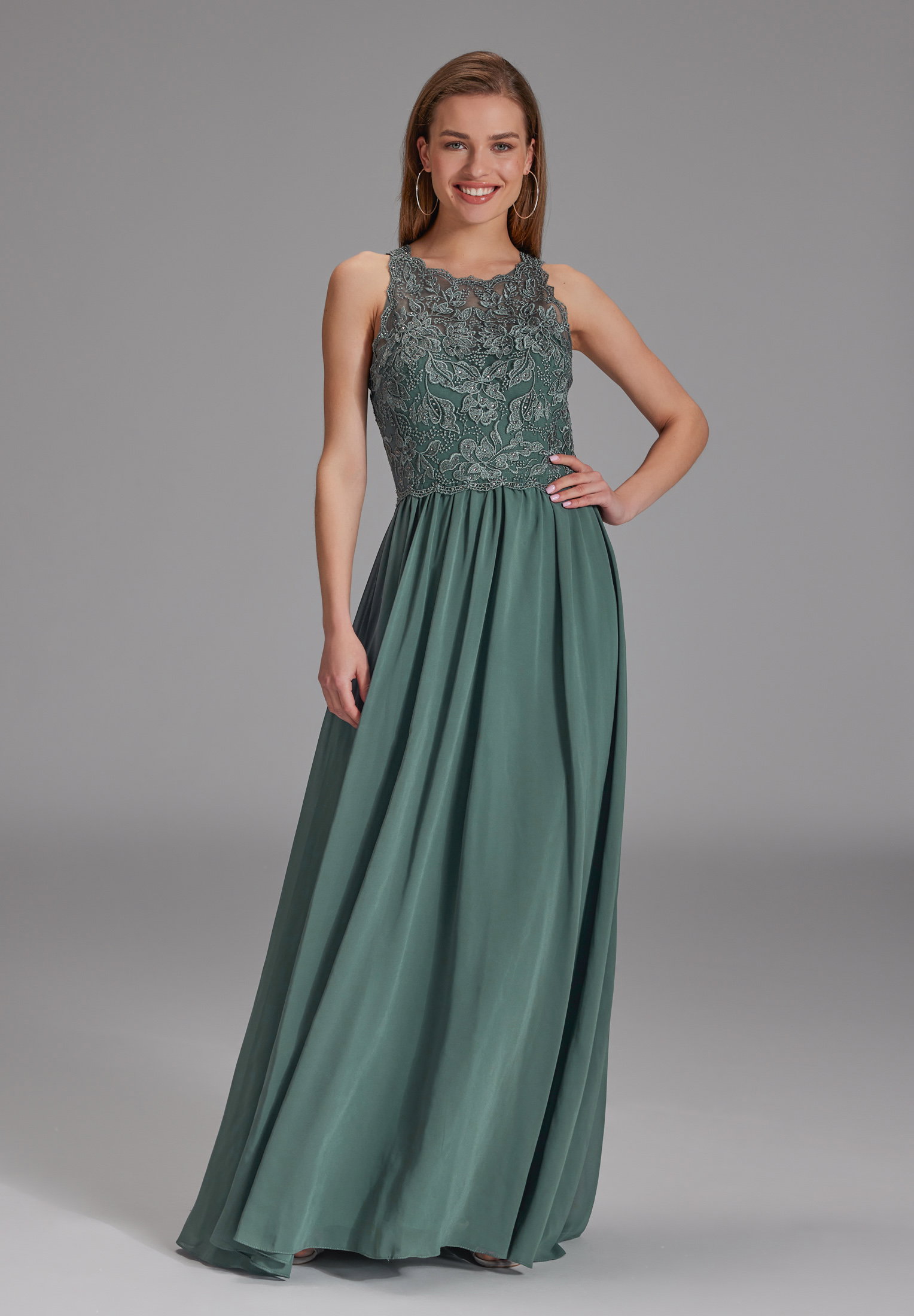 Hey Kyla High-closed-Abendkleid mit floraler Spitze #3