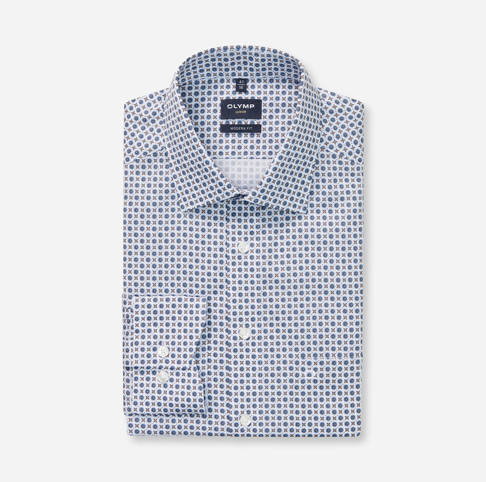 Olymp | Olymp Hemd Modern Fit | 40 | marine