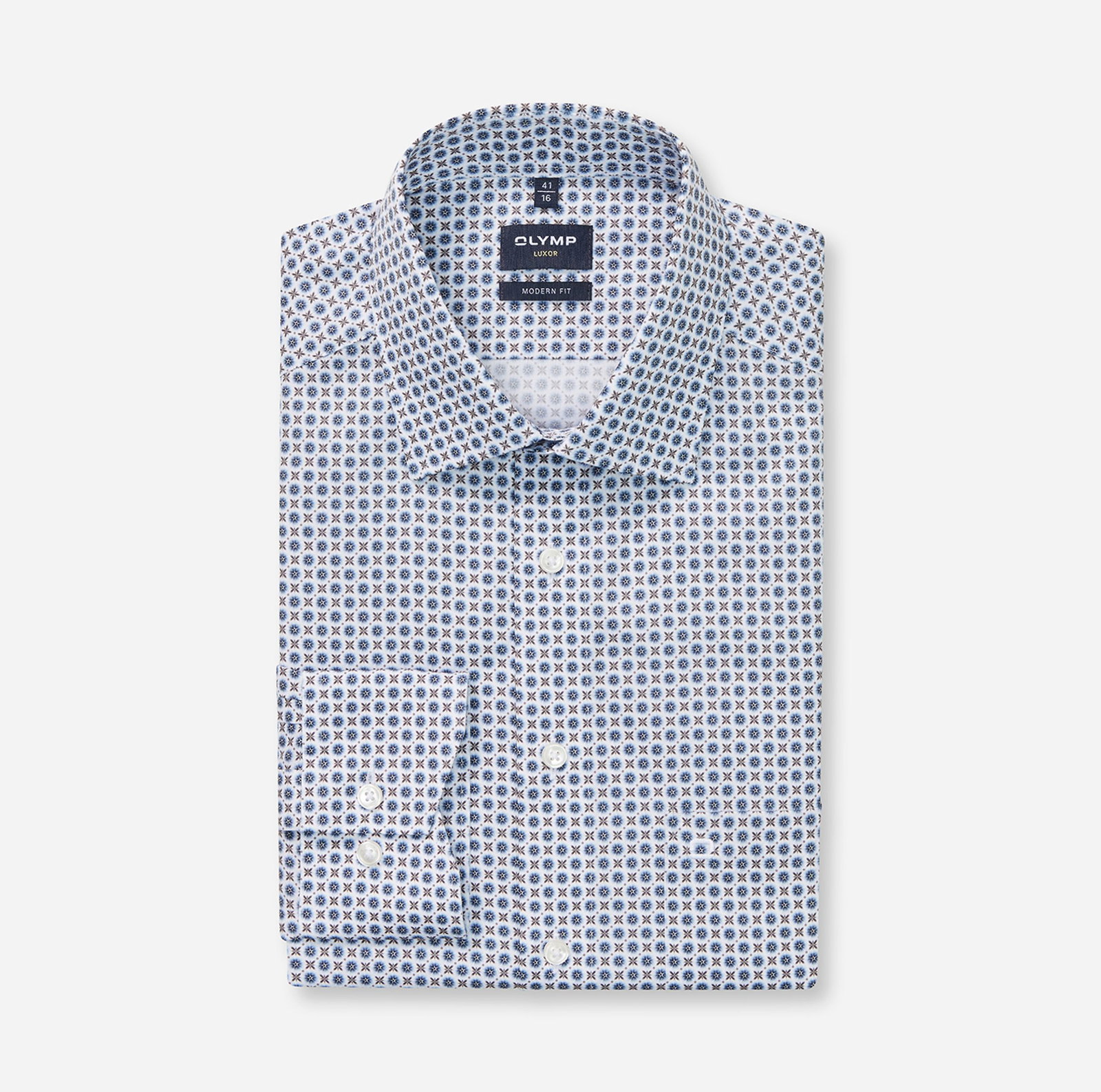 e91a4ba756143c2a9d201ea2c3cea86f Olymp | Olymp Hemd Modern Fit | 40 | marine