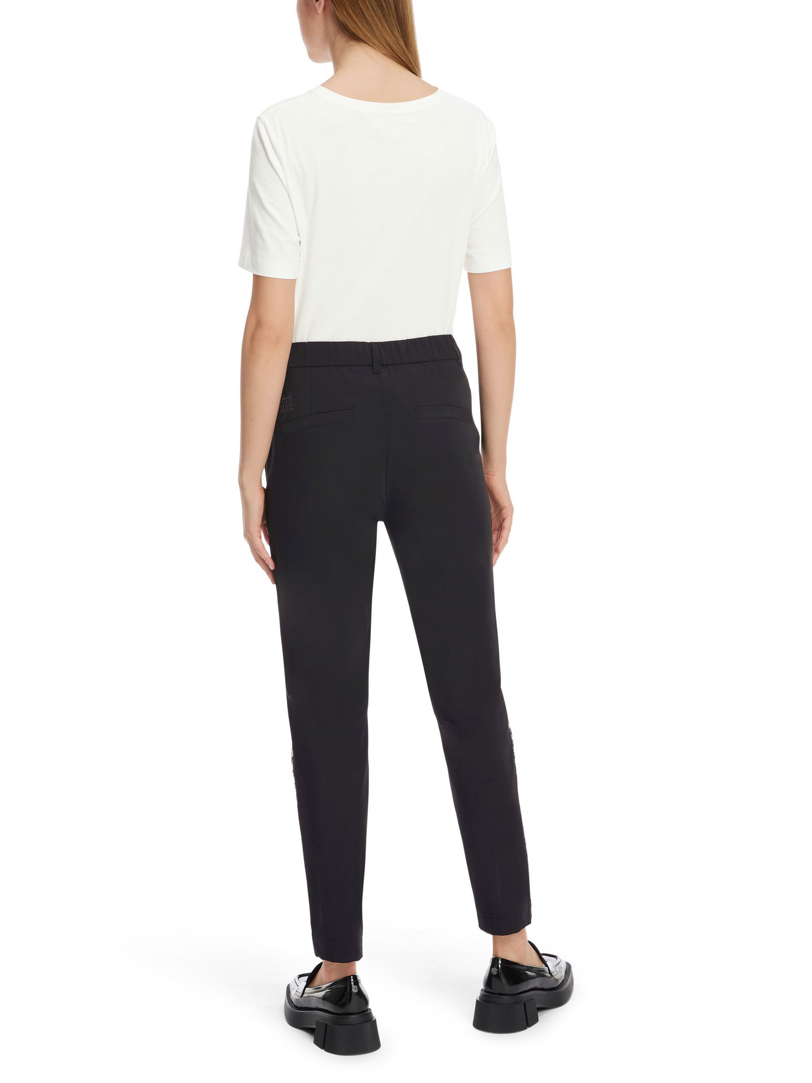 Marc Cain Sports | Marc Cain Sports Schmale Hose | 36 | black and white