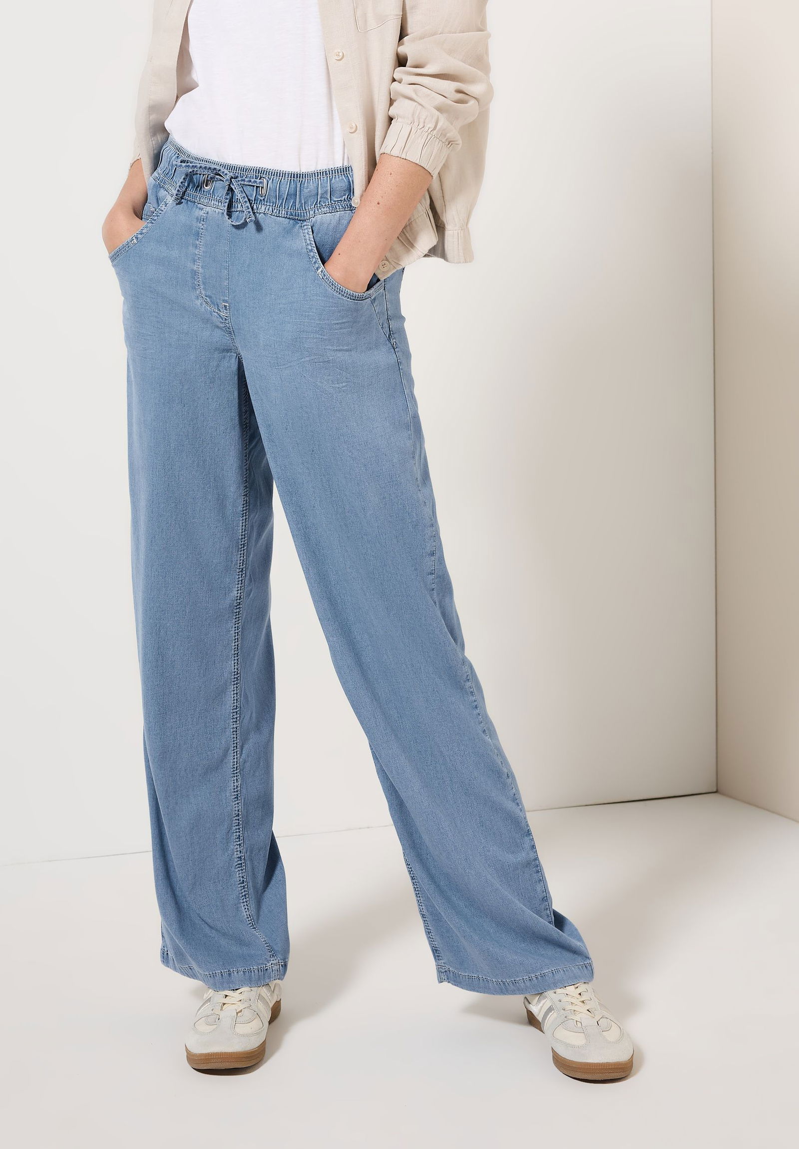 CECIL |  CECIL Schlaghose  | L/30 | light blue used wash
