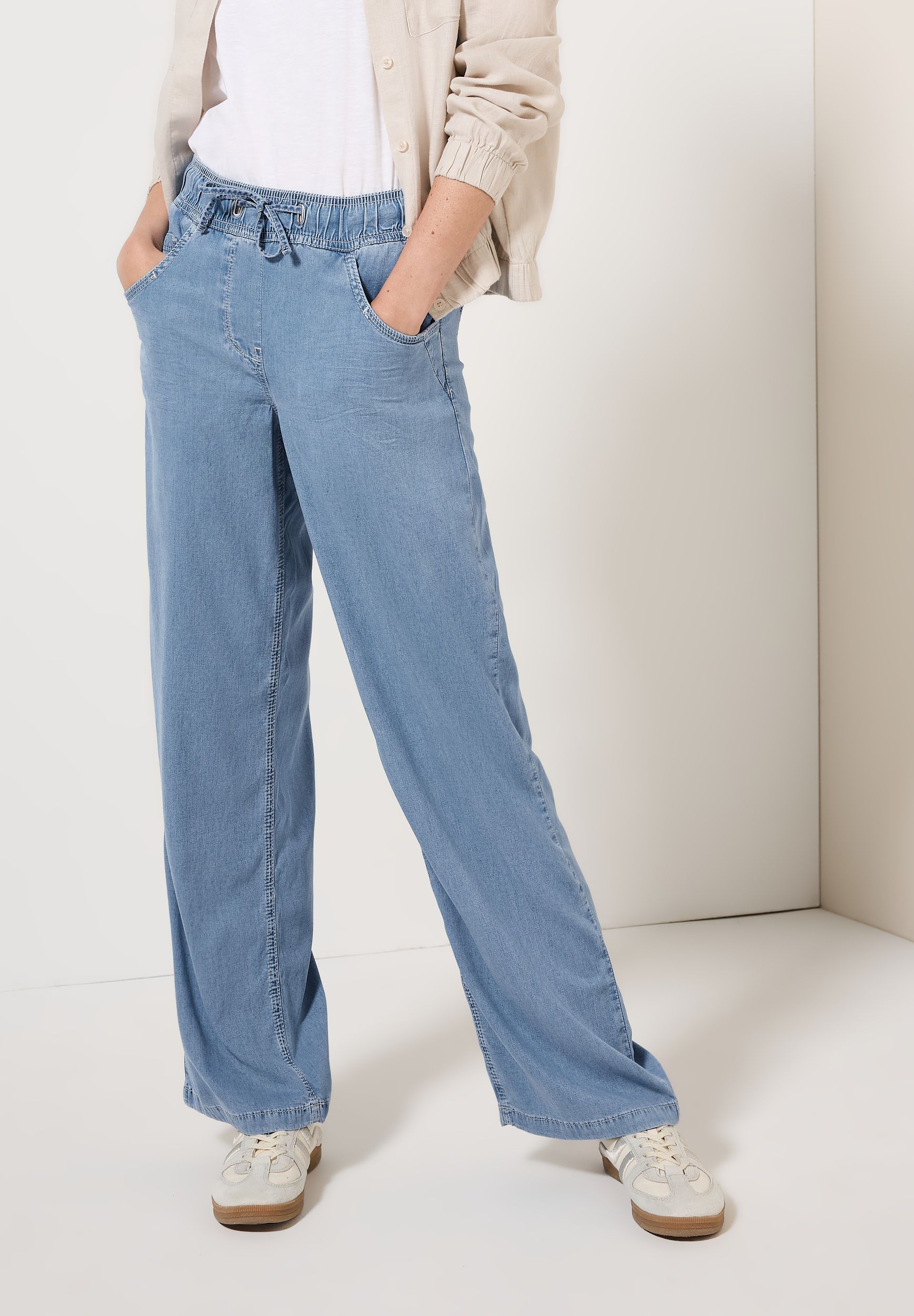 CECIL |  CECIL Schlaghose  | L/30 | light blue used wash