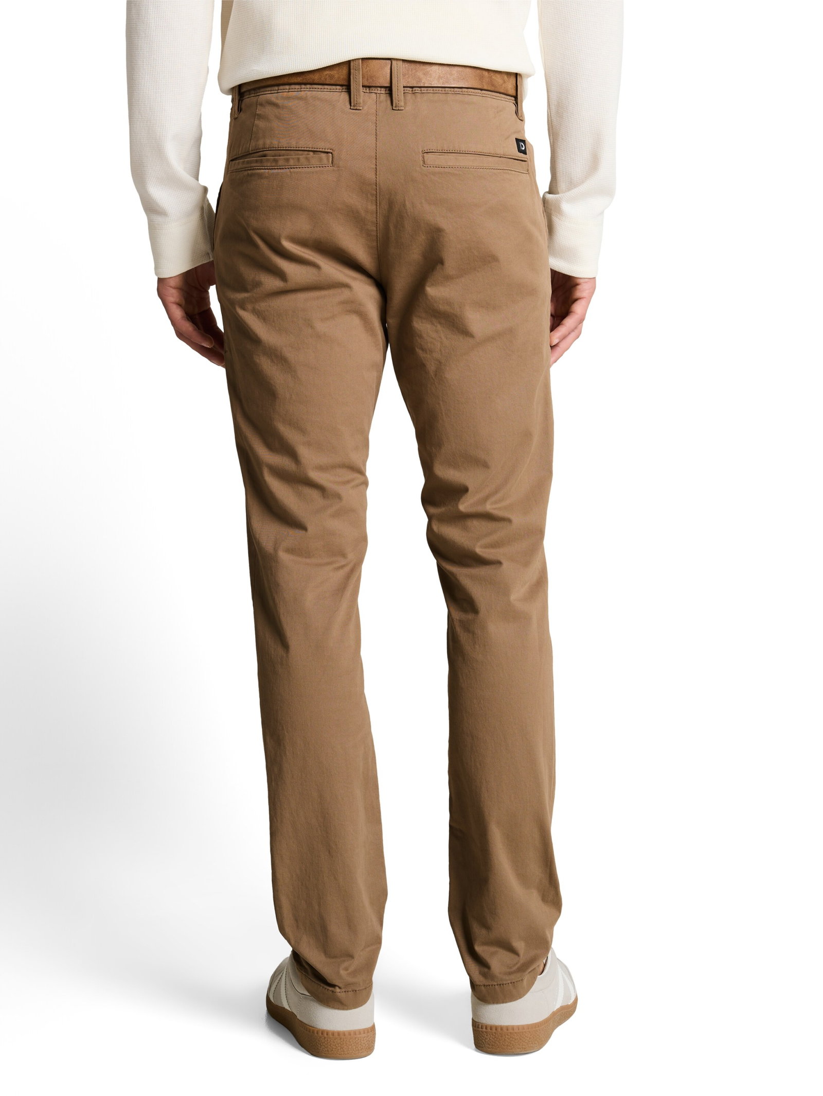 Slim Chino with belt, Honey Camel beige #5