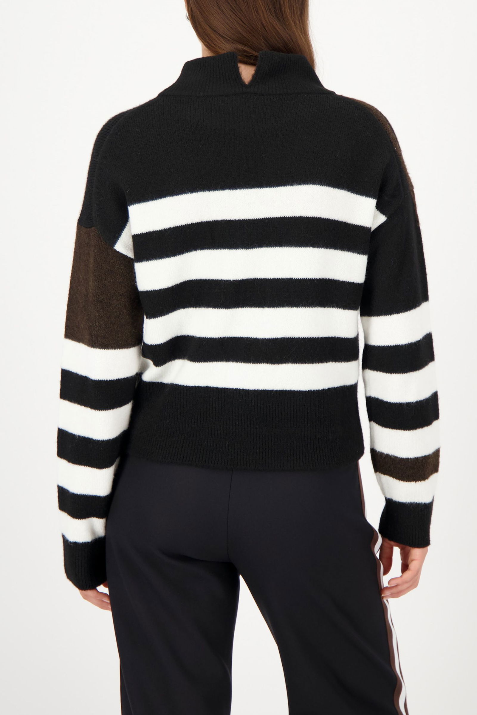 Monari | Monari Pullover | 42 | schwarz ringel