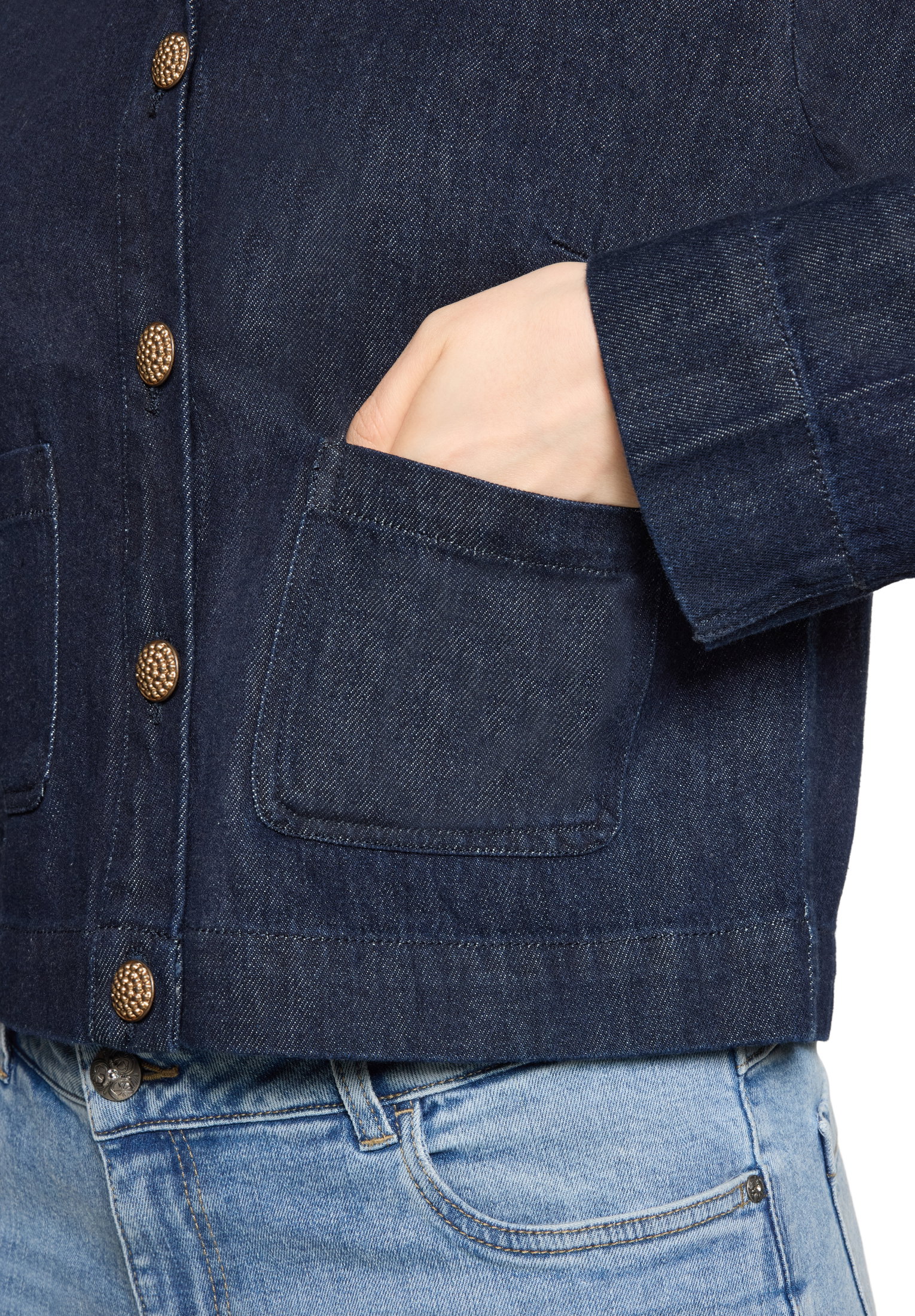 Blazerjacke Kurz 1/1 Arm, Patch Blue/Brown #7