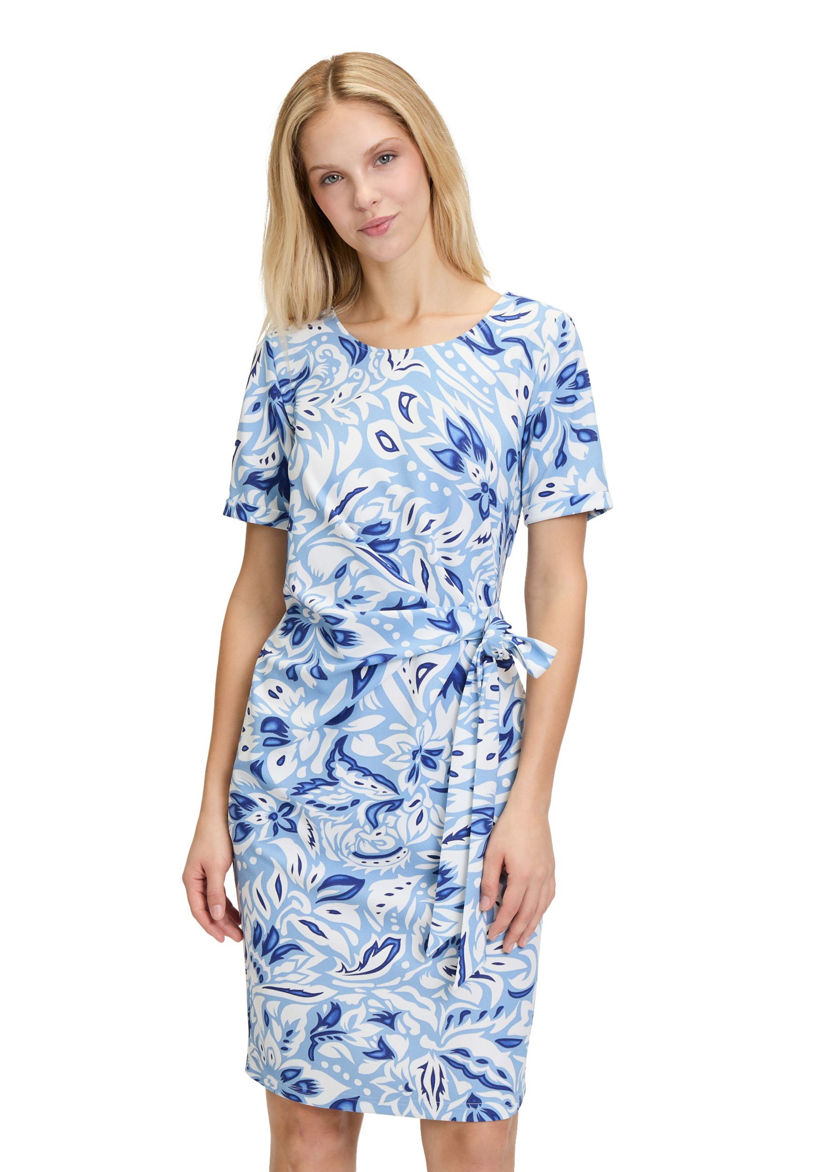 |  Kleid Kurz, Blue/Cream | 36 | blau/weiß