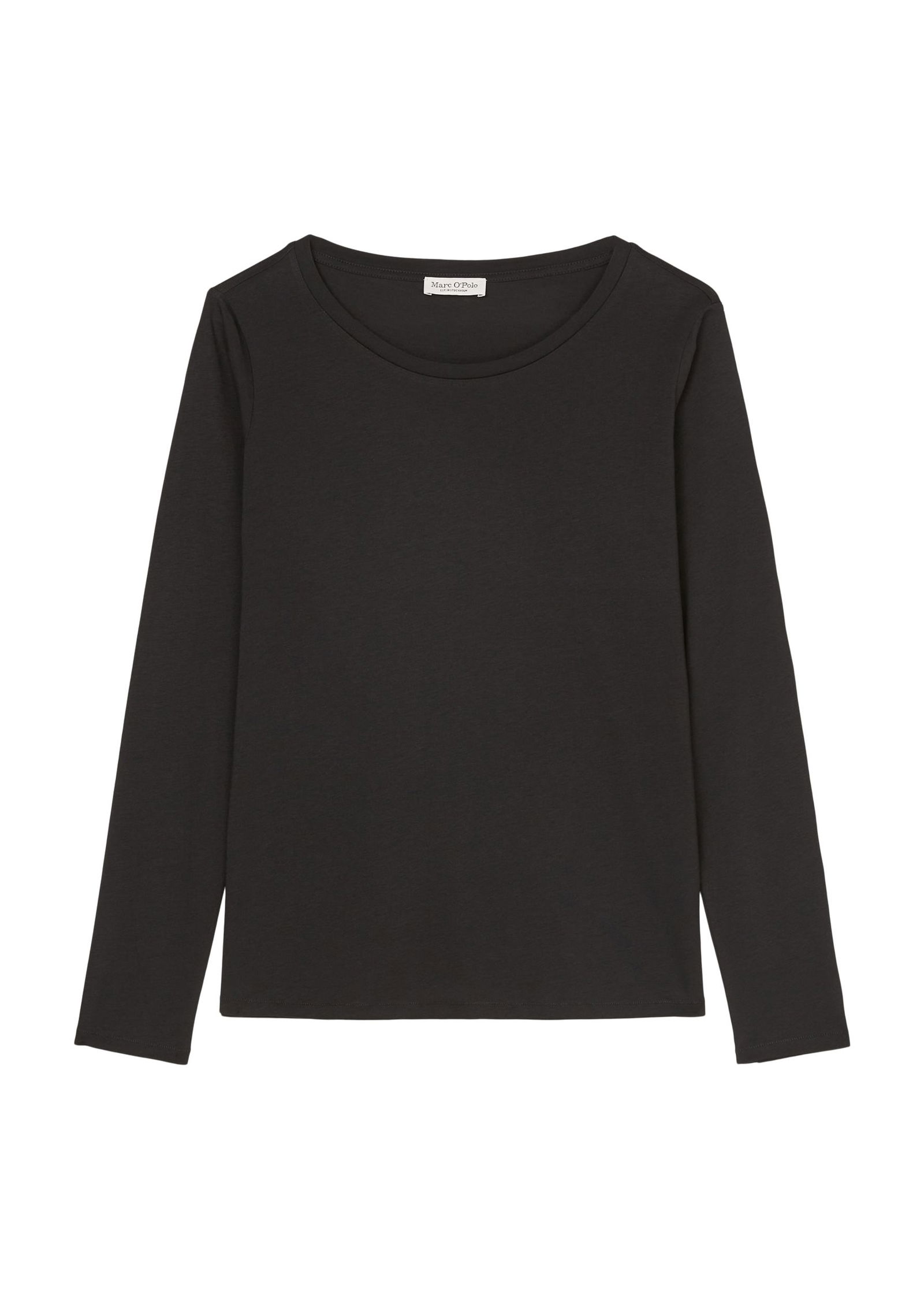 c060478aa19d57923679865377466d7f Langärmliges Damen Longsleeve Shirt mit Rundhals-Ausschnitt in black - schwarz