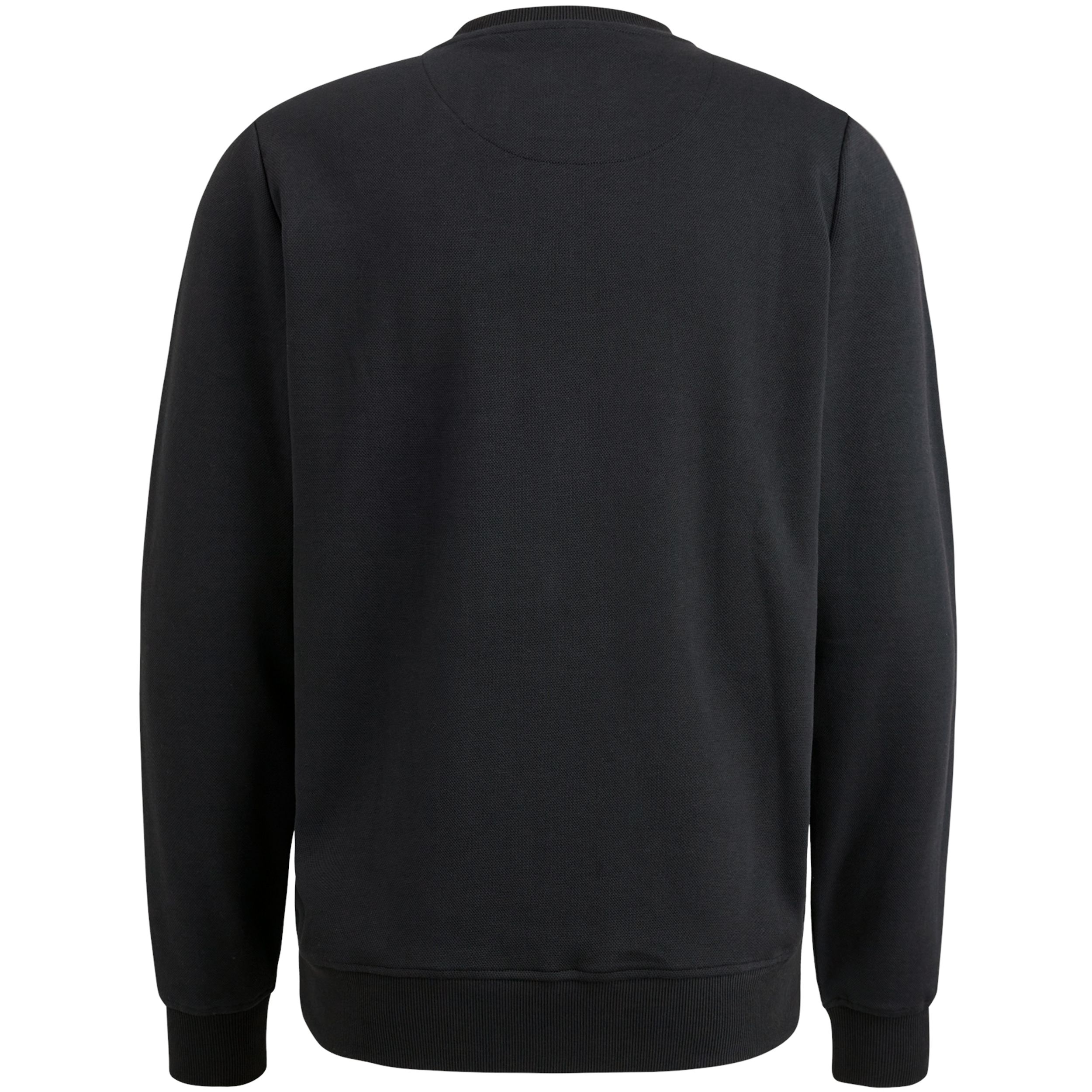  |  Crewneck pique double face sweat | L | black