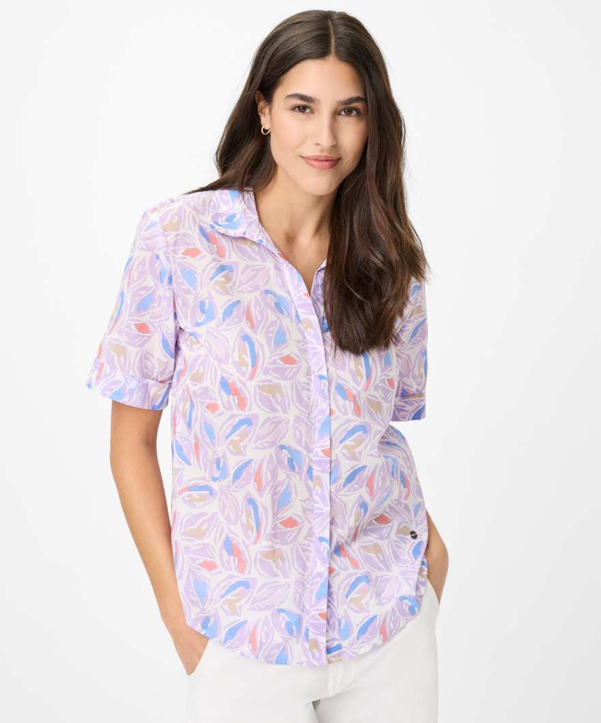 Brax |  Brax Druckbluse  | 46 | orchid