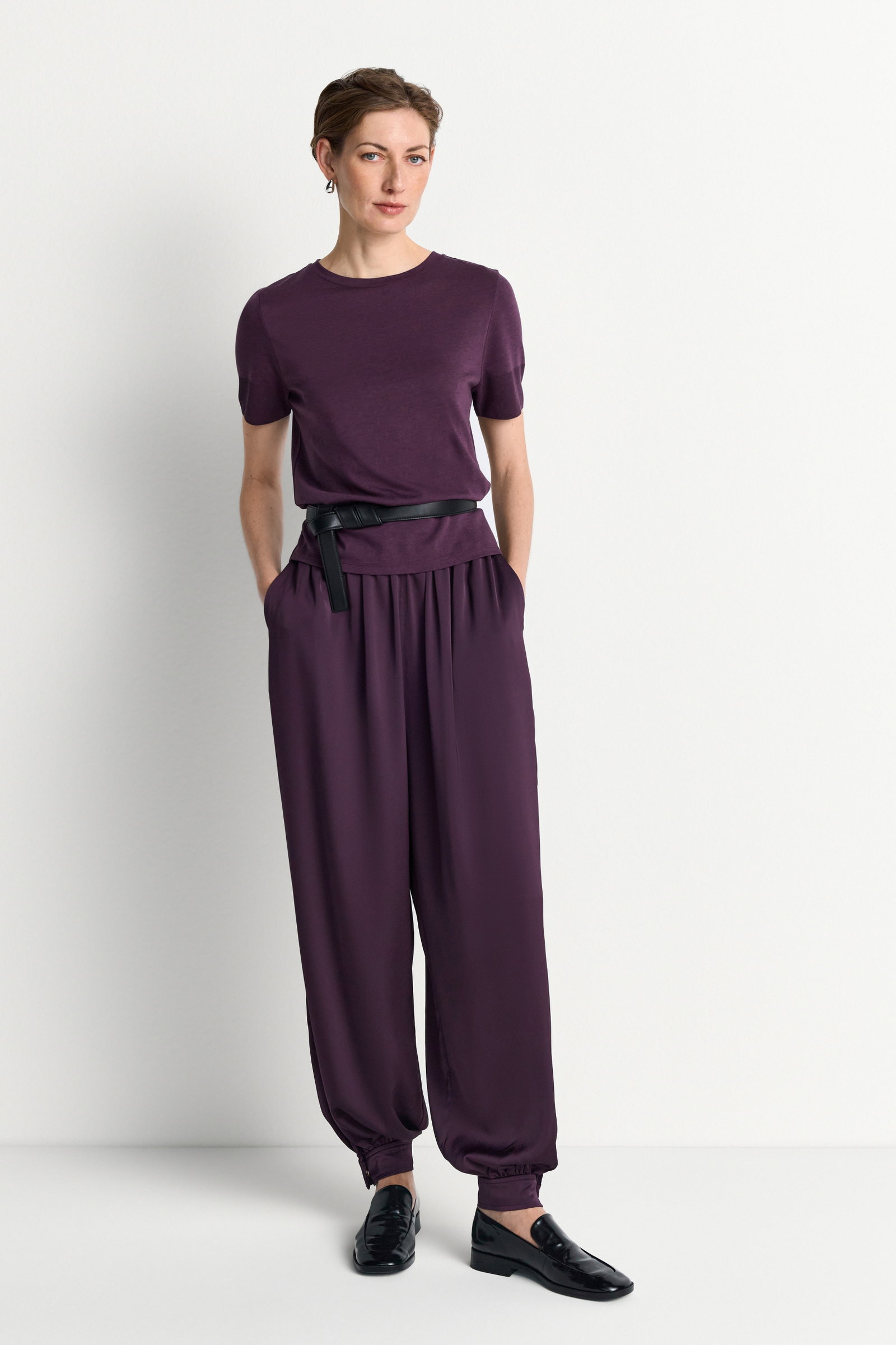 T Fineknit Shirt, mulberry #2