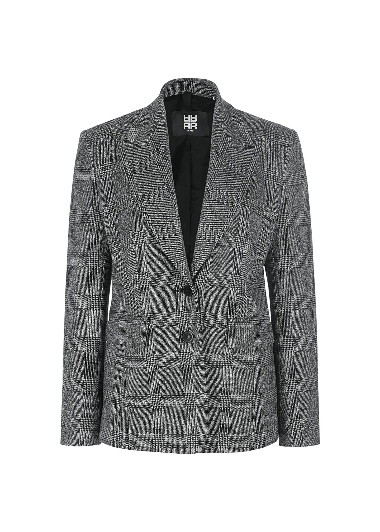 Riani |  Riani Kurzblazer  | 48 | black patterned