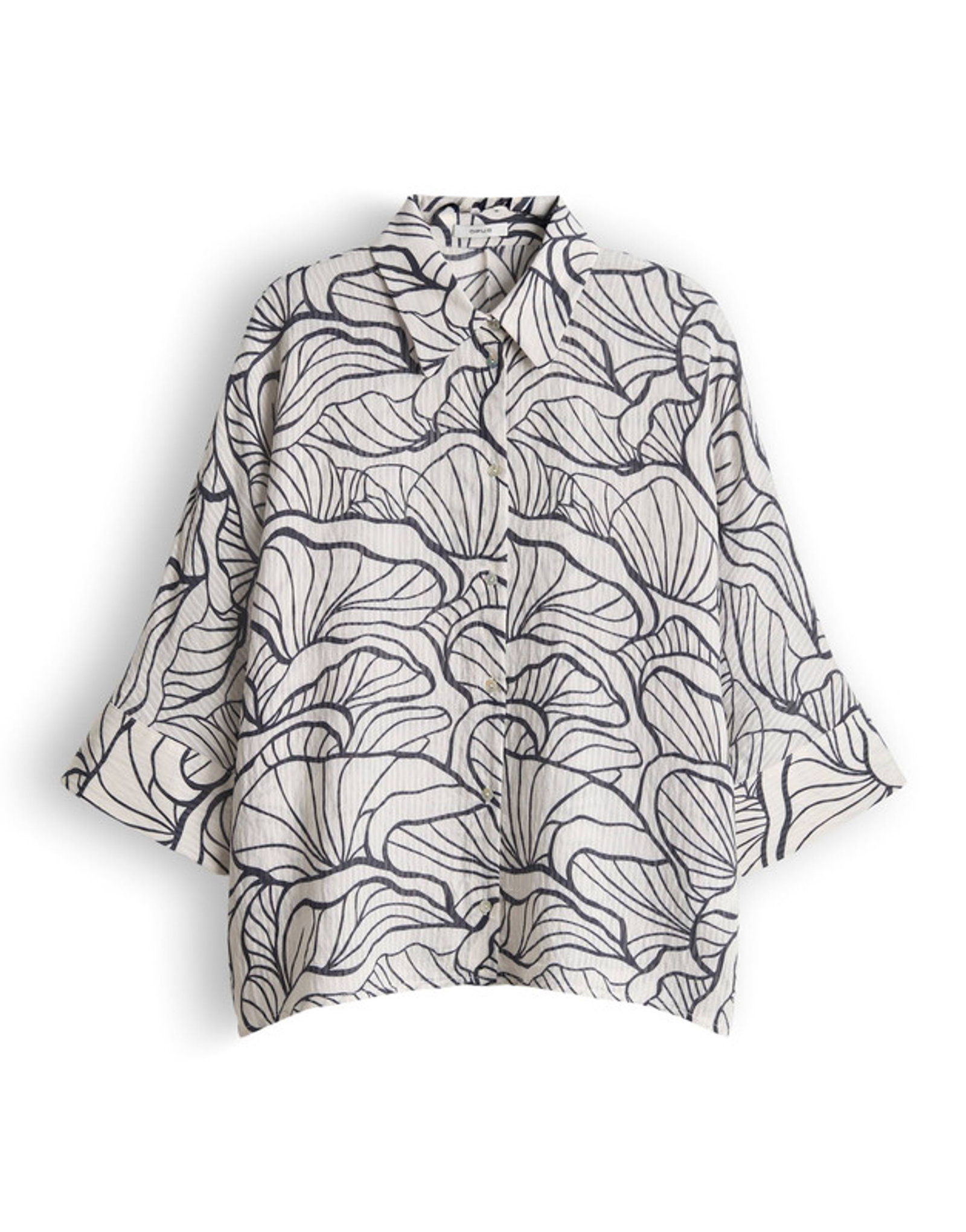 Opus |  Opus Druckbluse  | 36 | coal blue